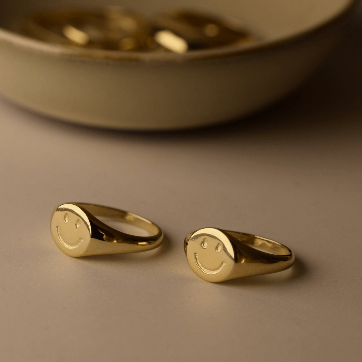 Smiley Ring Silber