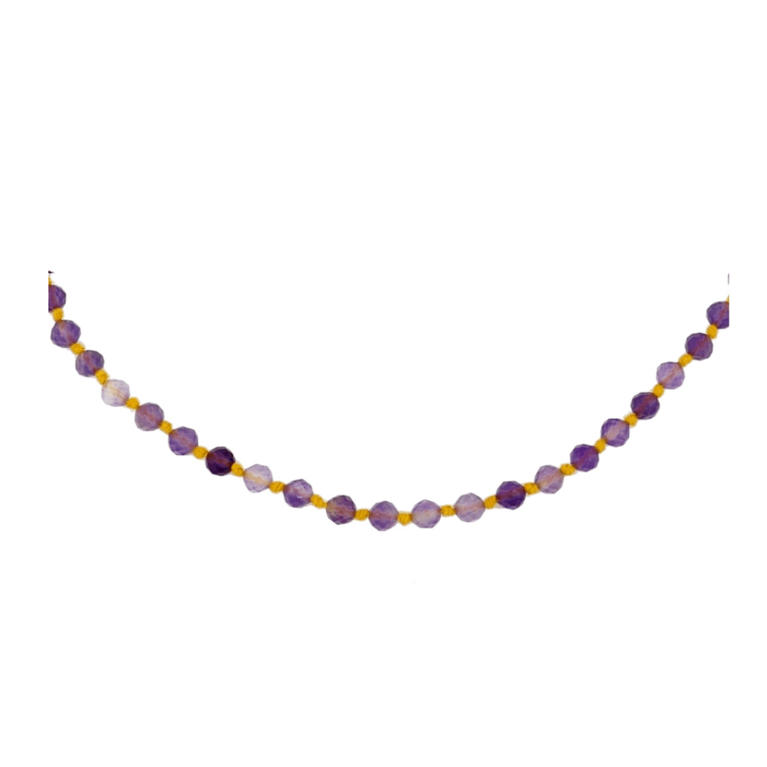 Amethyst choker | Handgefertigte 925er Silber Kette
