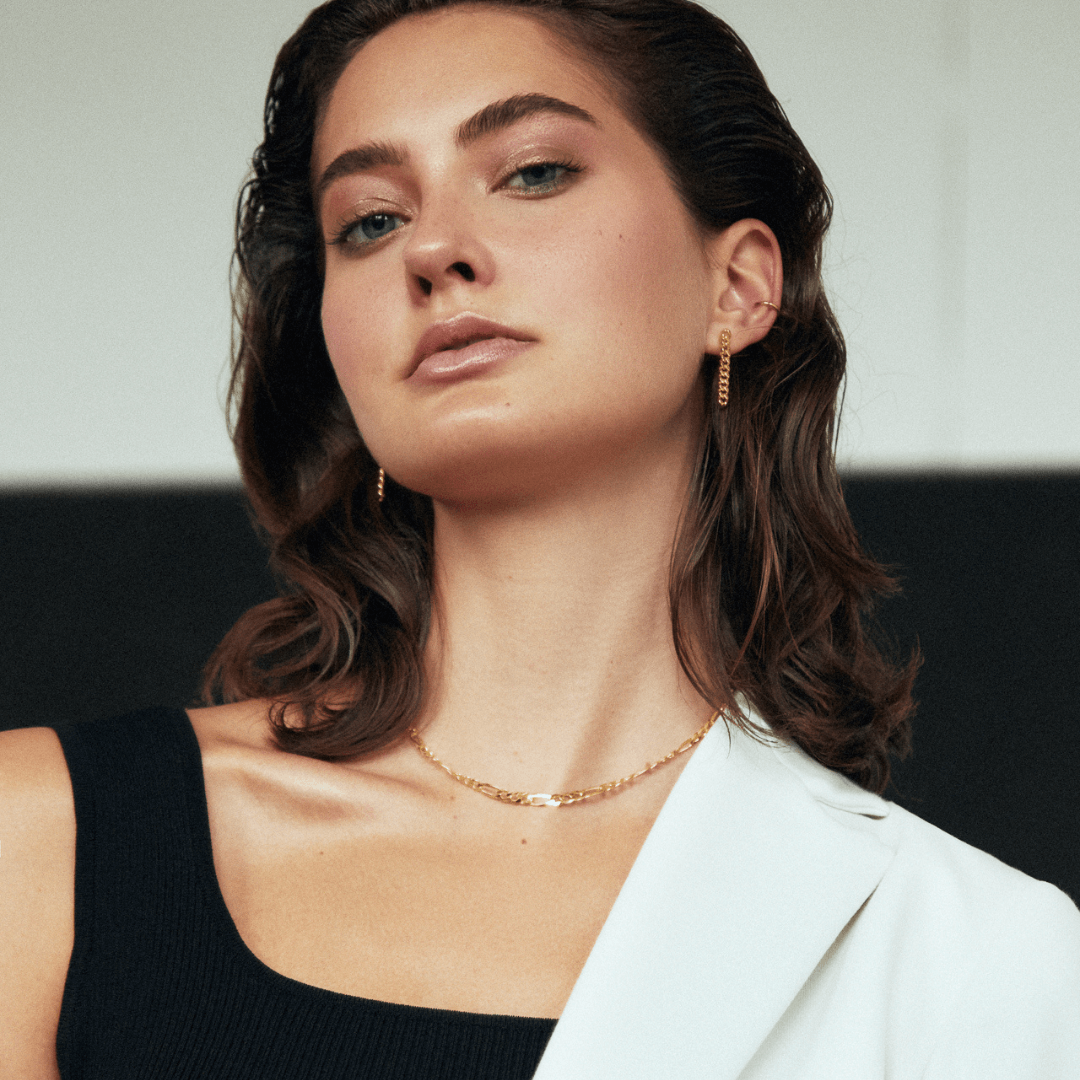 Ohrring kette | 925er Silber Ohrstecker