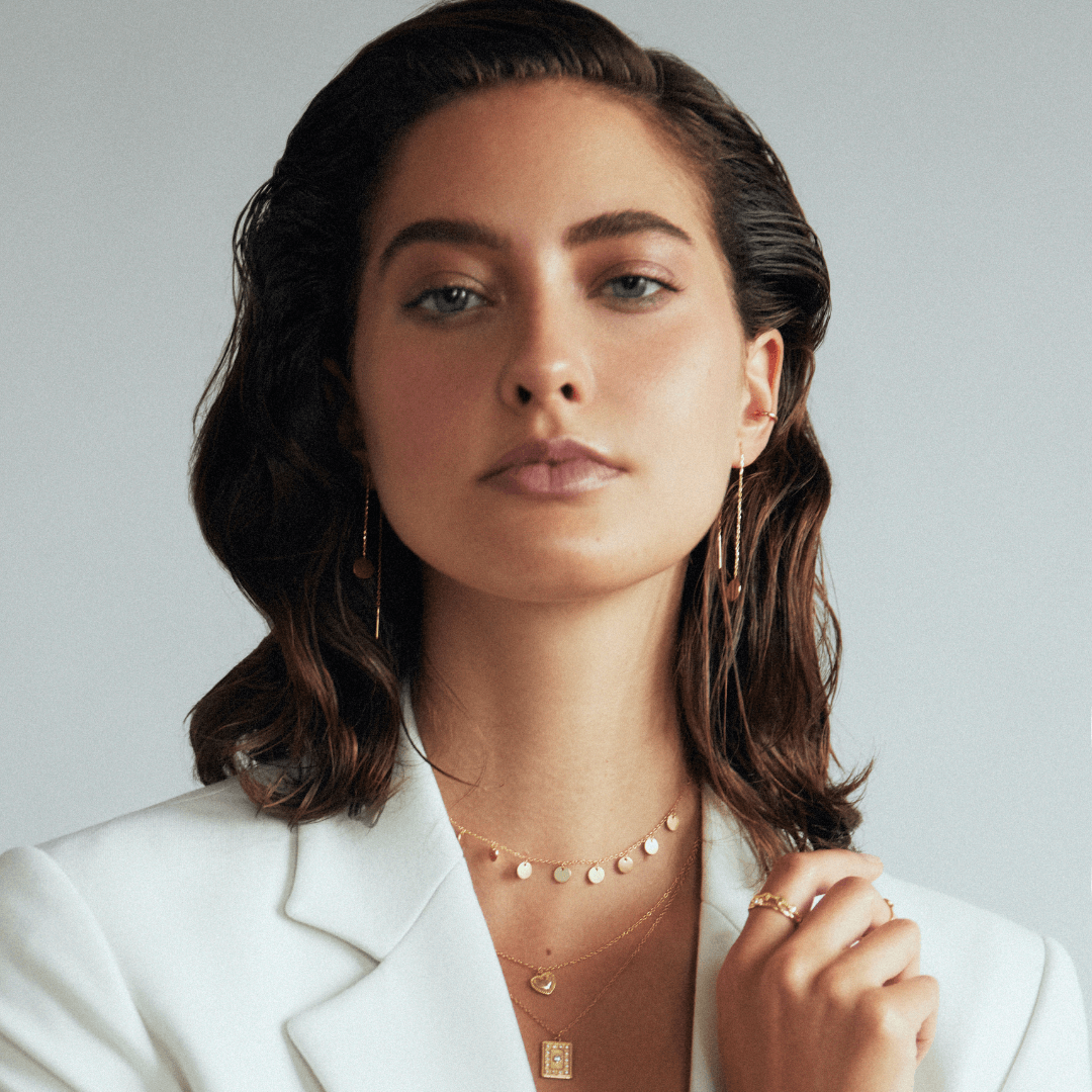 Kette mit plättchen | 925er Halskette mit Münze