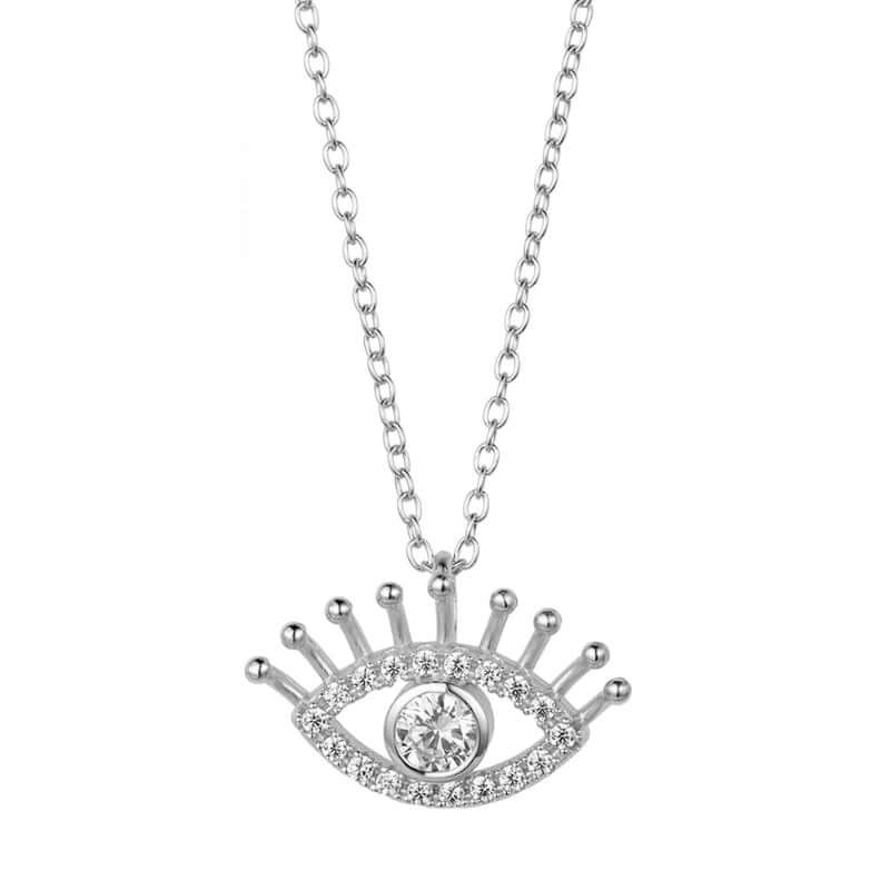 Auge kette | 925 Sterling Silber vergoldete Halskette