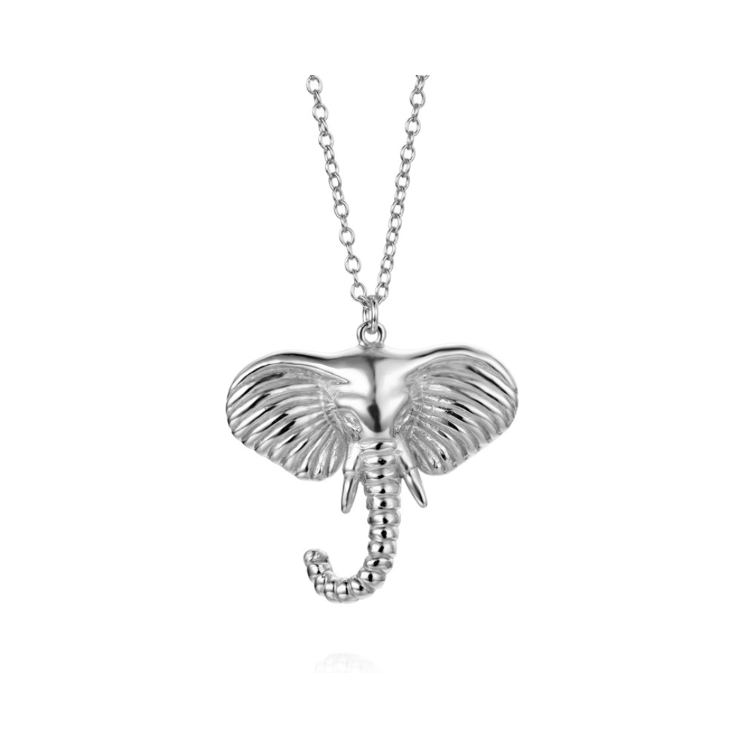 Elefant kette | 925 er Silber Halskette mit Anhänger
