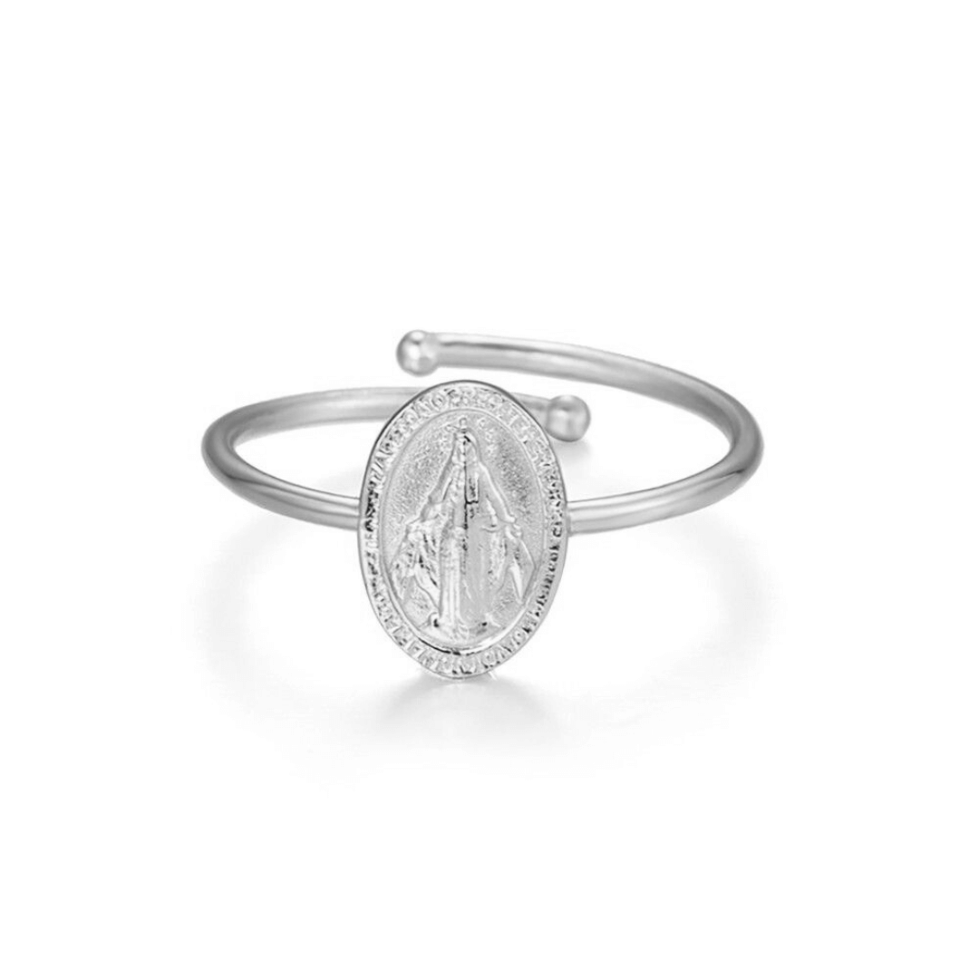 Maria Ring | 925 Sterling Silber und Vergoldeter Ring
