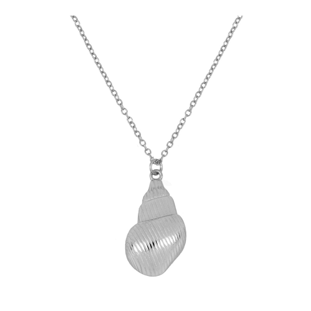 Muschelkette damen | 925 er Silber Halskette mit Anhänger