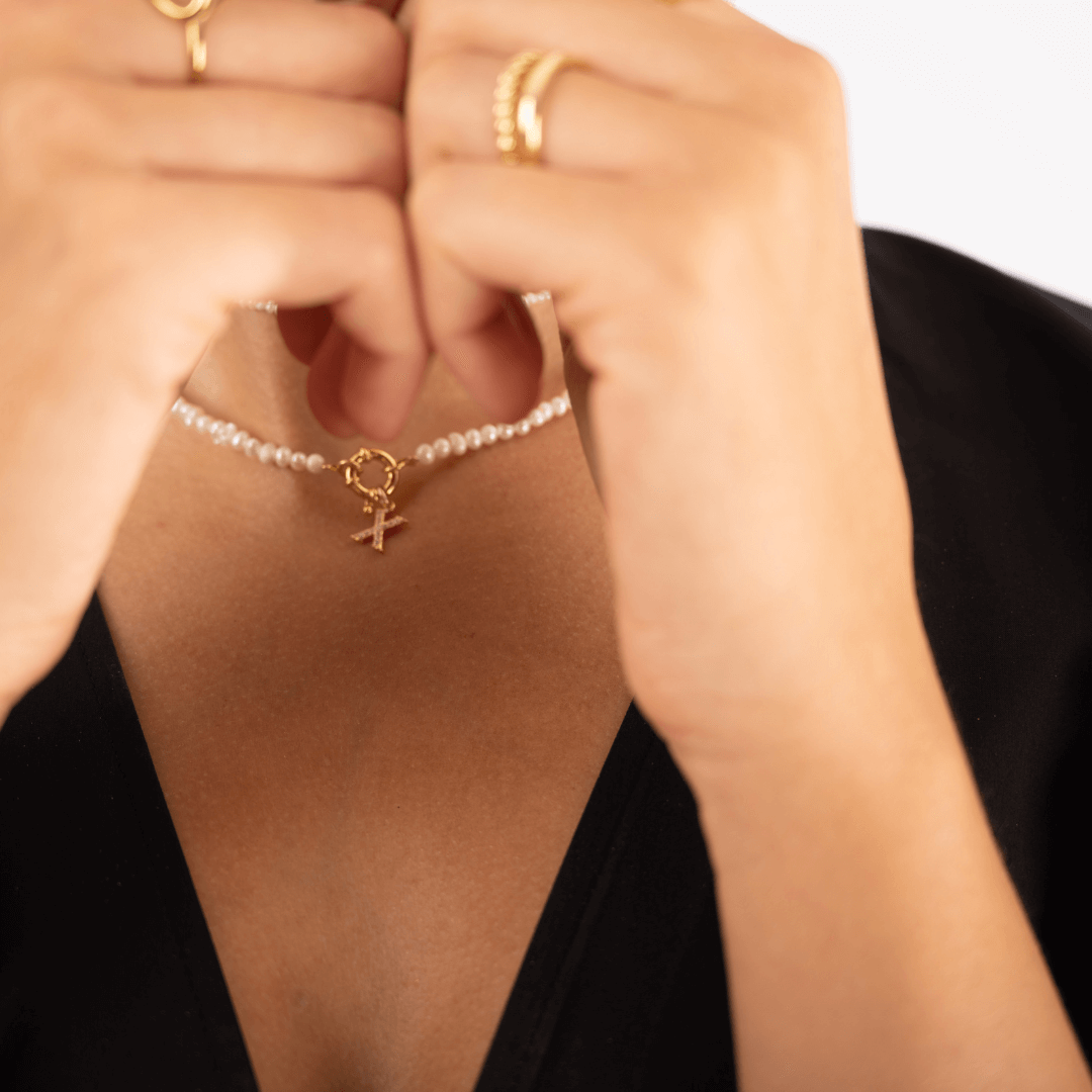 Perlenkette | Bushstabenperlen Kette Damen