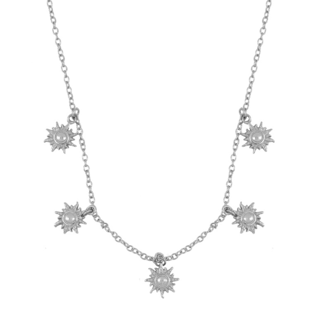 Kettenanhänger sonne | 925 Sterling Silber Halskette