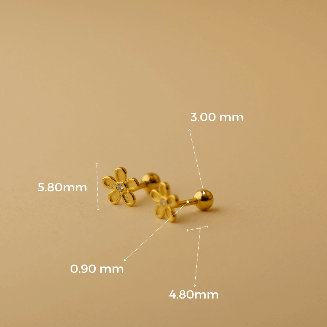 daisy Piercing, 925 Sterling Silber Piercing