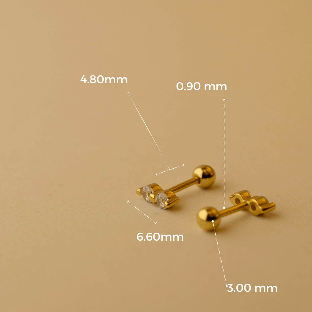 FLAME Piercing, 925 Sterling Silber Piercing