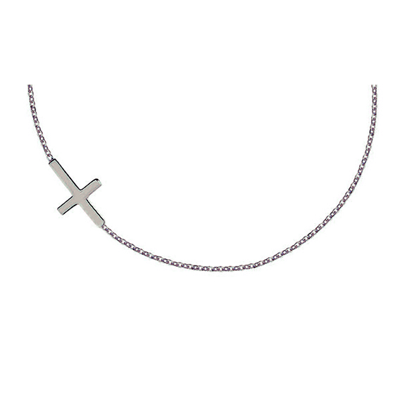 Kreuz choker kette | 925 Sterling Silber Halskette