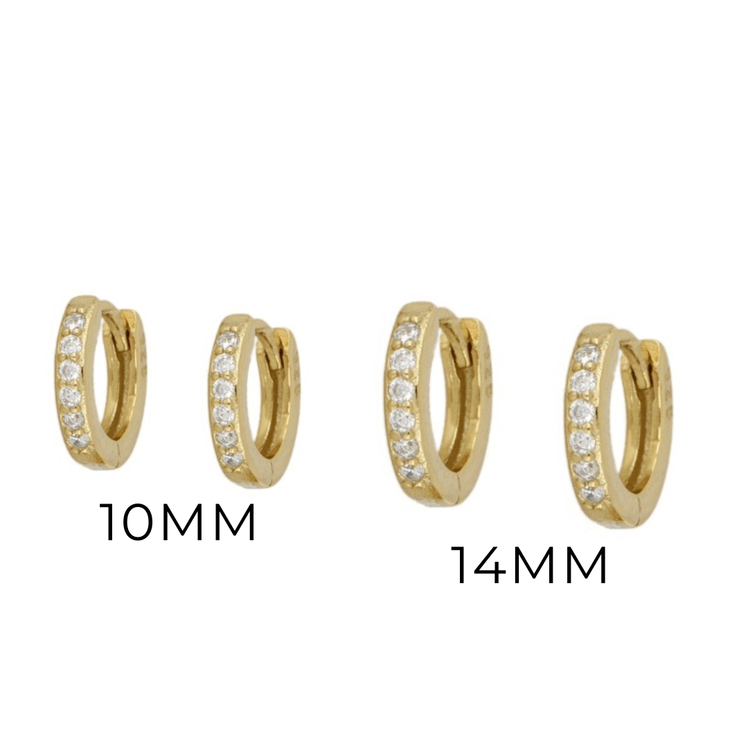 Mini Kreolen Gold Ohrringe