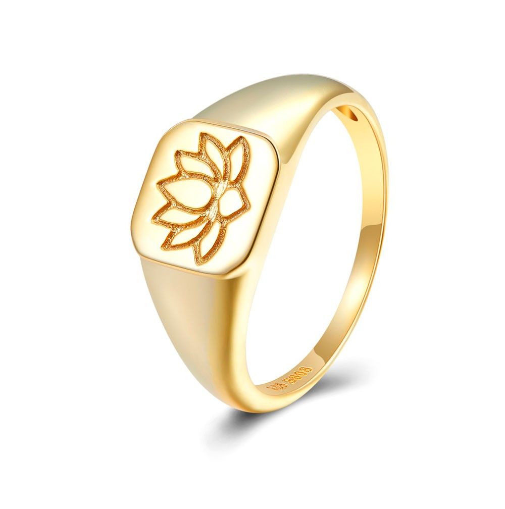 Lotus Ring, 925 Sterling Silber Ring