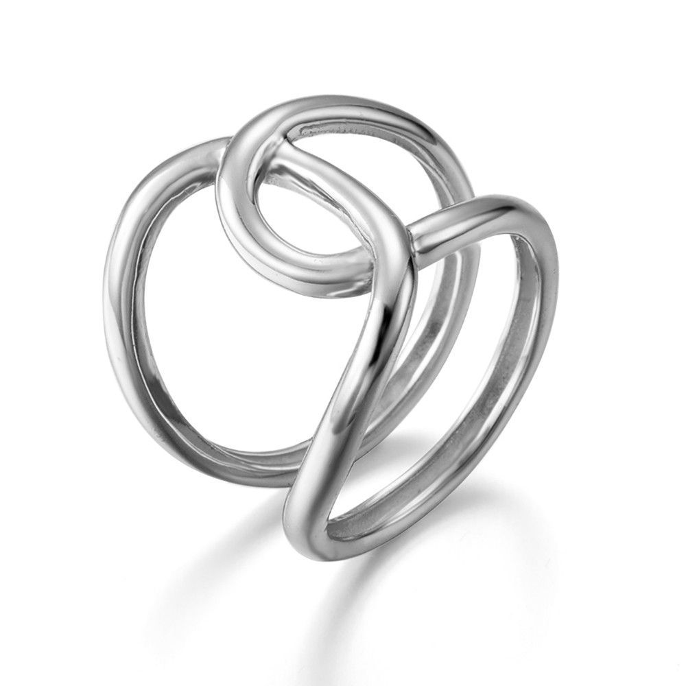 Gewundener Statement Ring, 925 Sterling Silber Ring