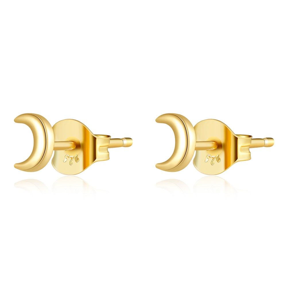 Ohrstecker Mond | 925 Sterling Silber Ohrringe