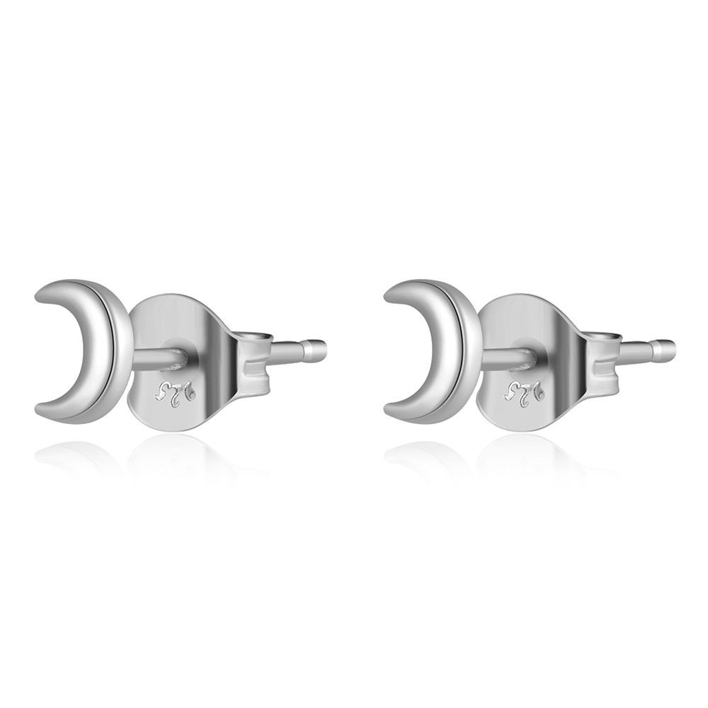 Ohrstecker Mond | 925 Sterling Silber Ohrringe