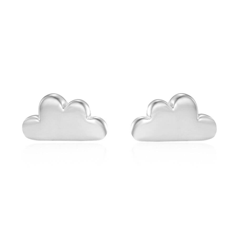 Wolken Ohrringe | 925 Sterling Silber Ohrstecker