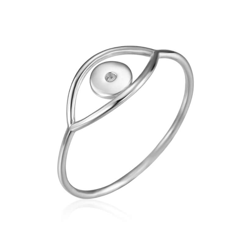 Ring mit auge  | 925 er Silber und Vergoldet Ring