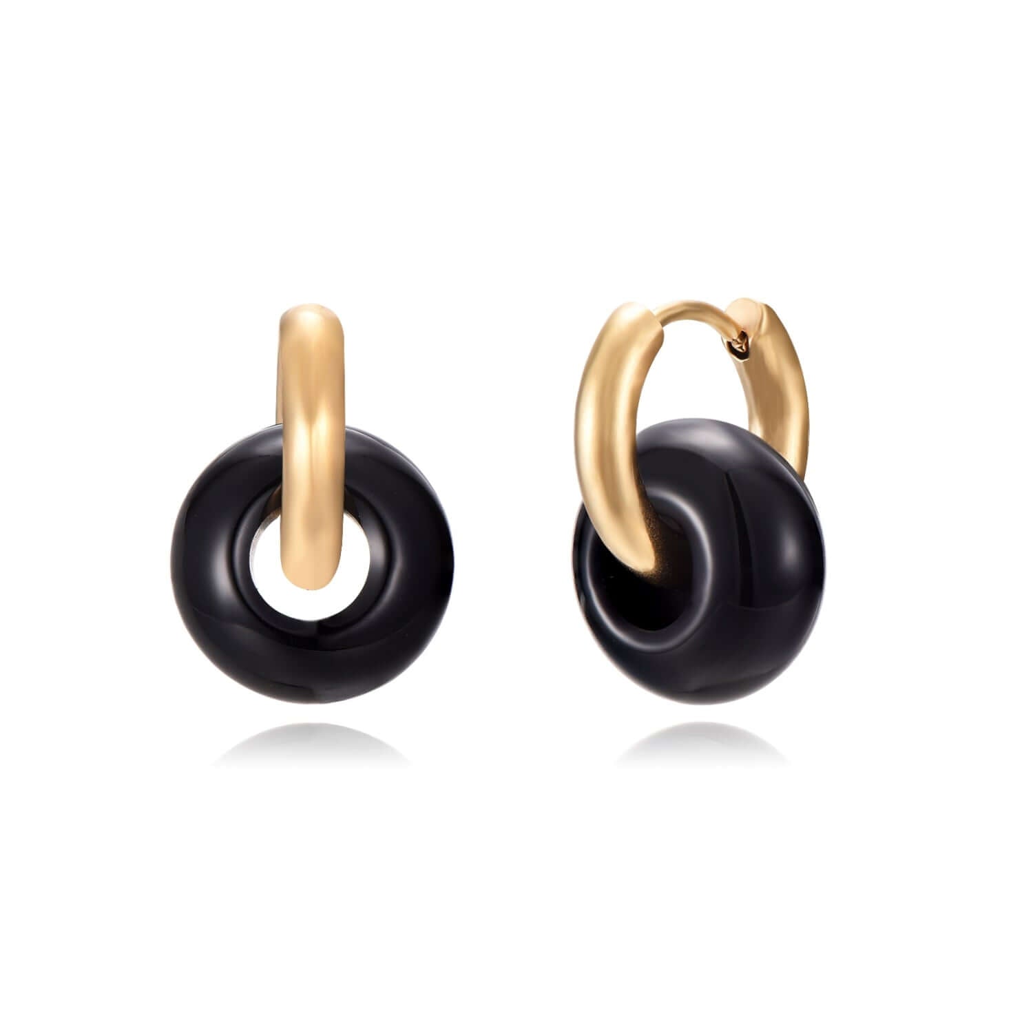 Achat Edelstein Ohrringe | Wasserfest Creolen