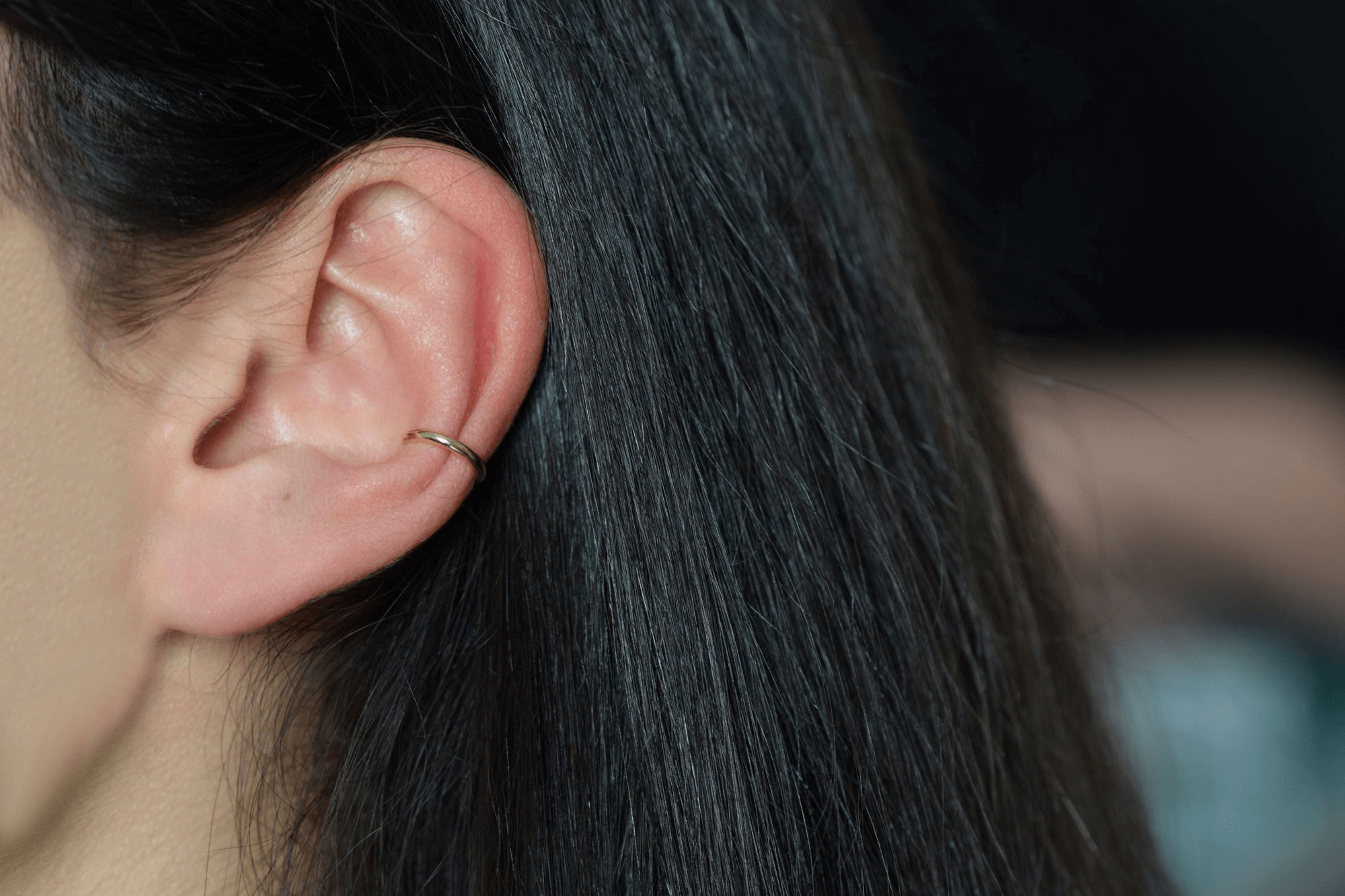 ZIERLICHER EAR CUFF, 925 Sterling Silber Ohrklemme 11,5mm