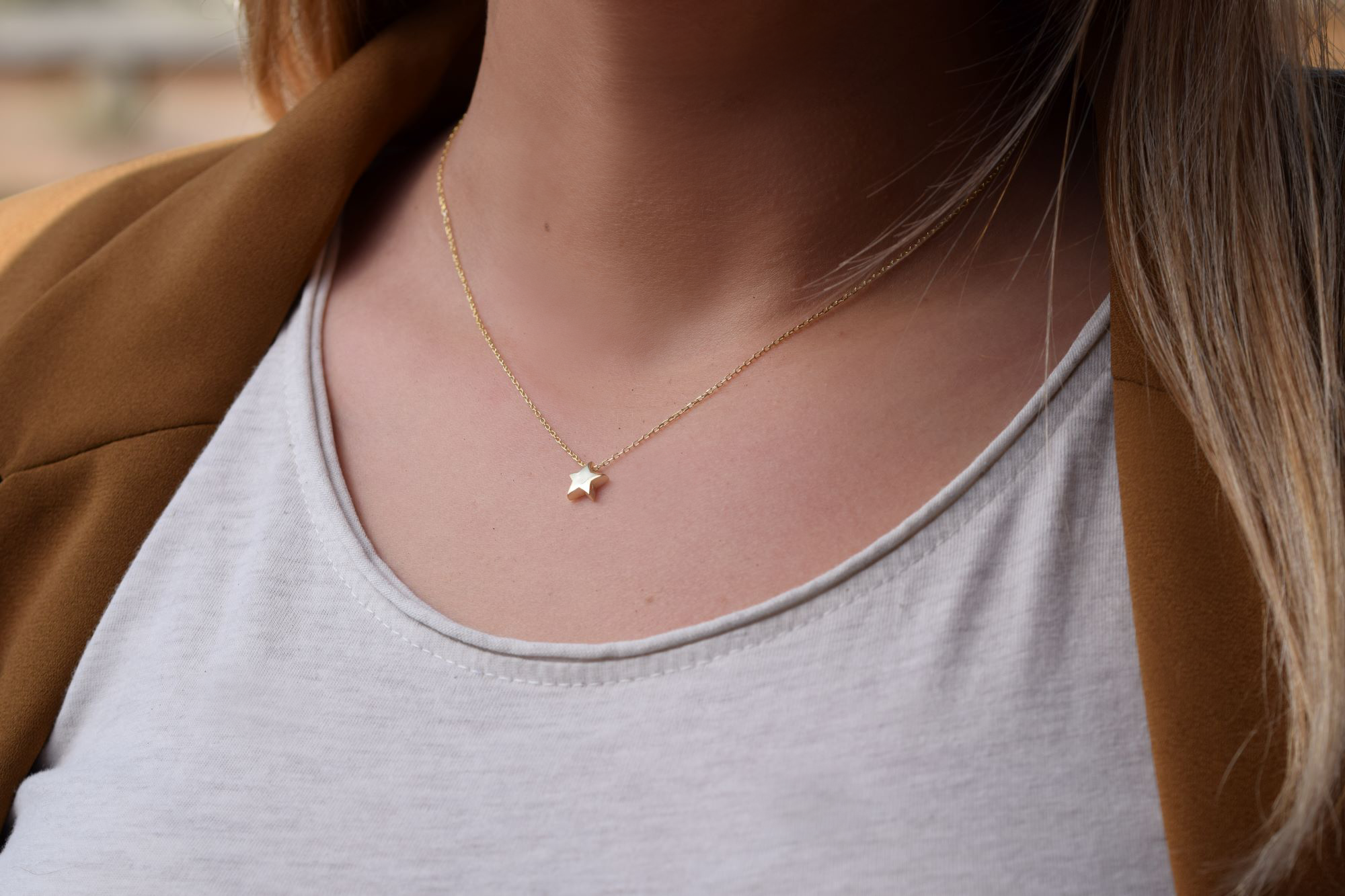 Kette mit stern | 925 Sterling Silber Halskette