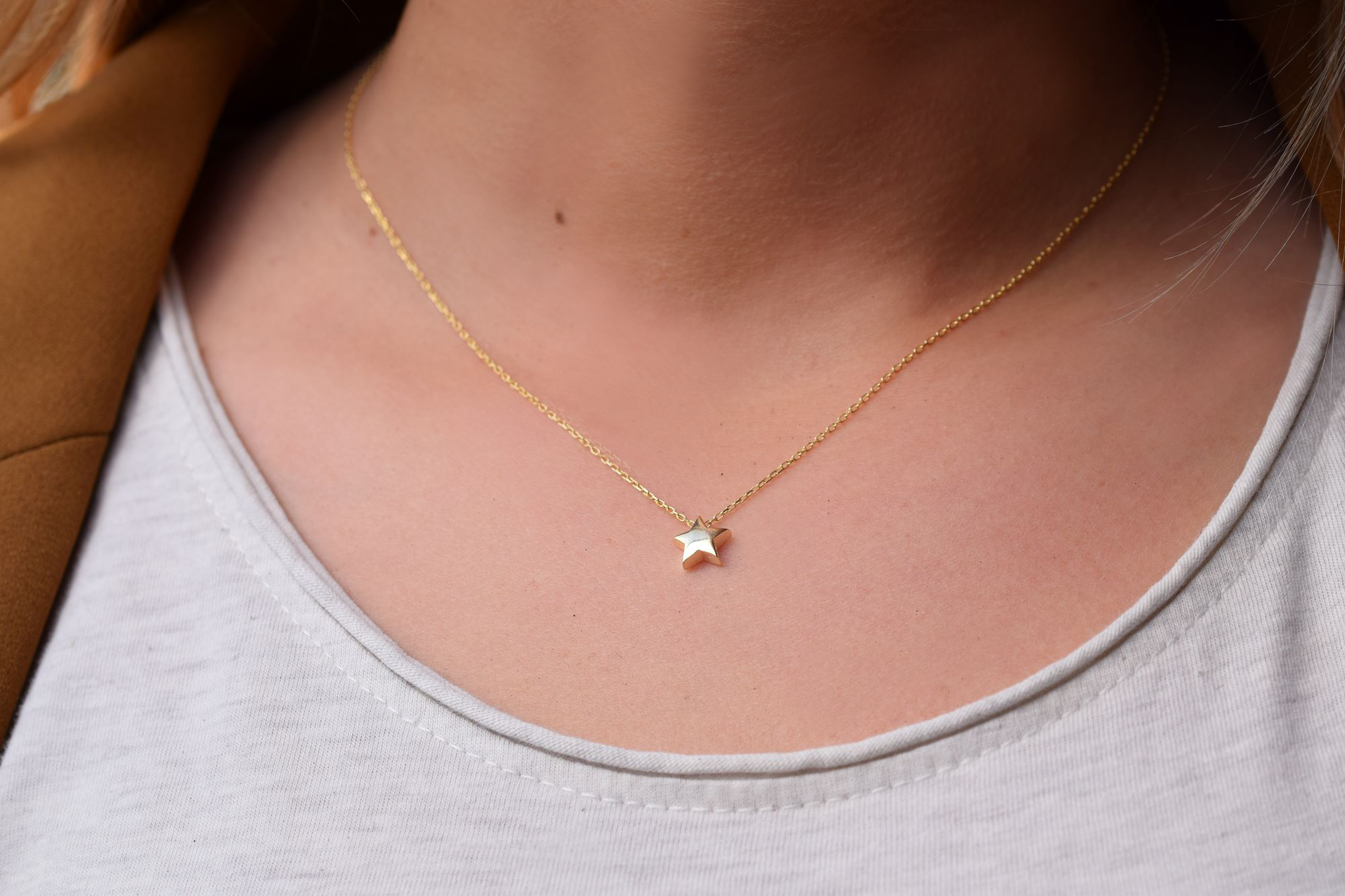 Kette mit stern | 925 Sterling Silber Halskette