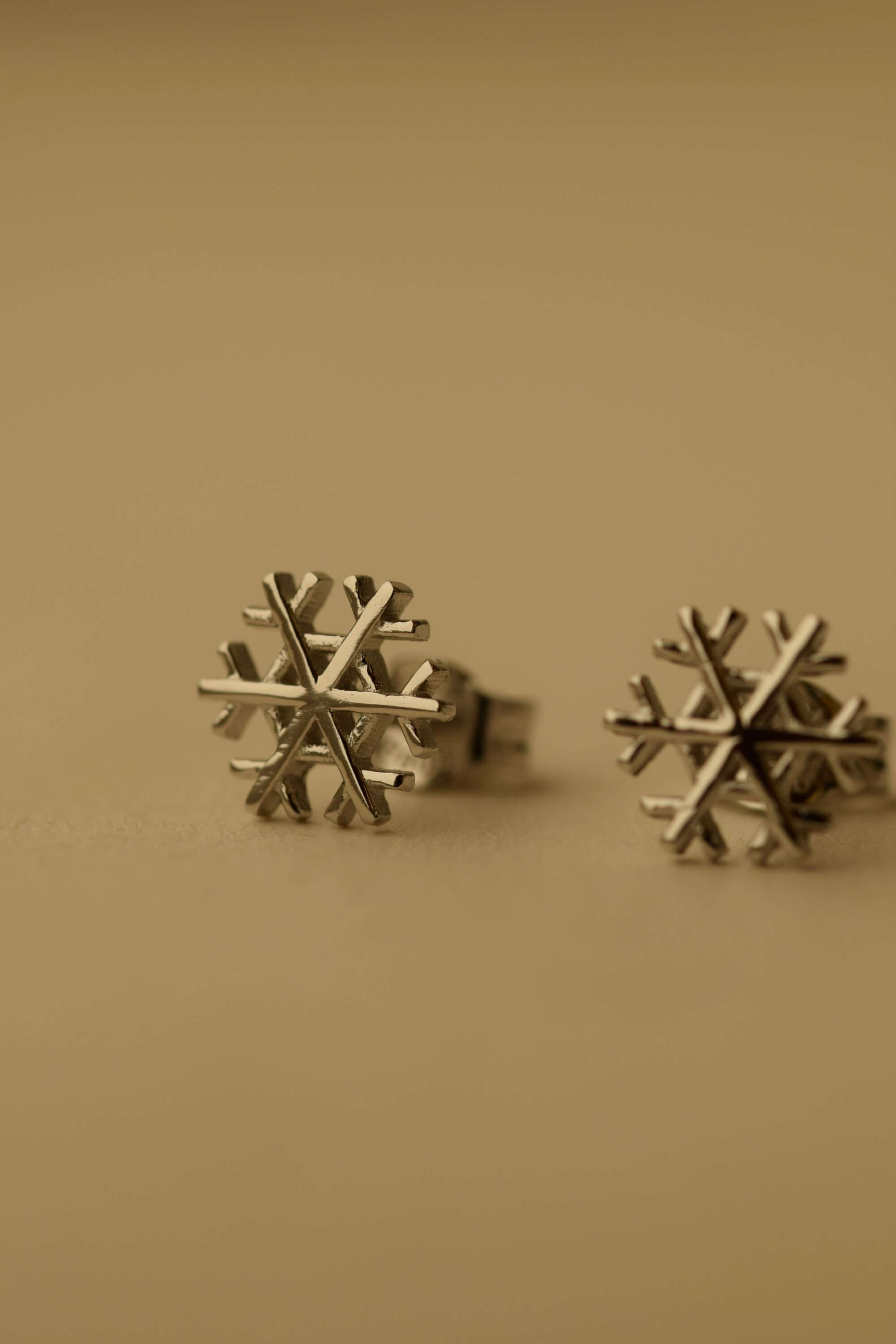 Schneeflocke Ohrringe | 925 Sterling Silber Ohrstecker