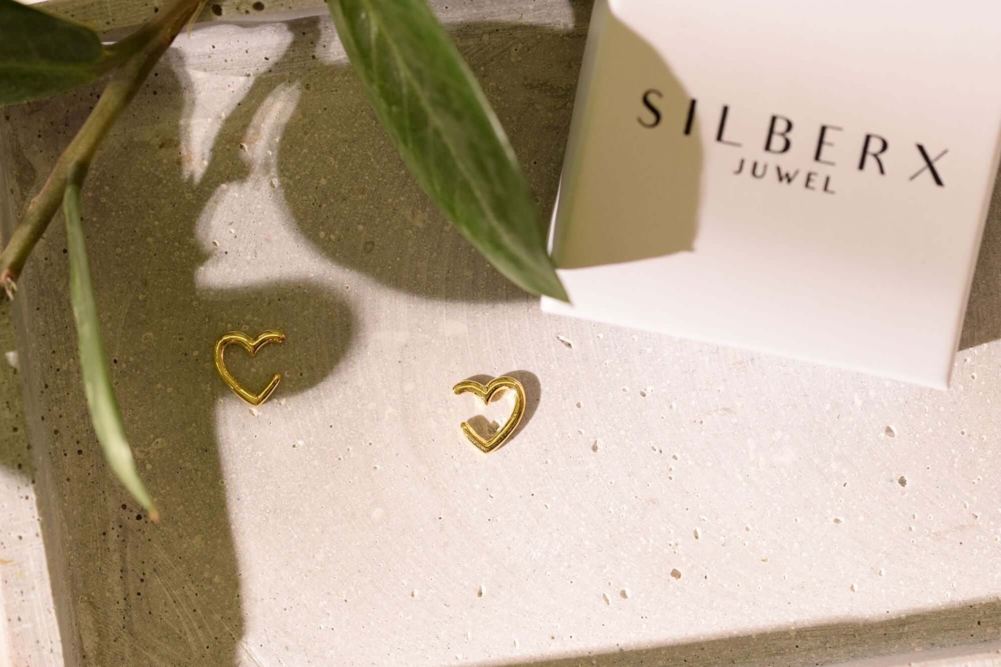 heart Earcuff, silber ohrmanschette