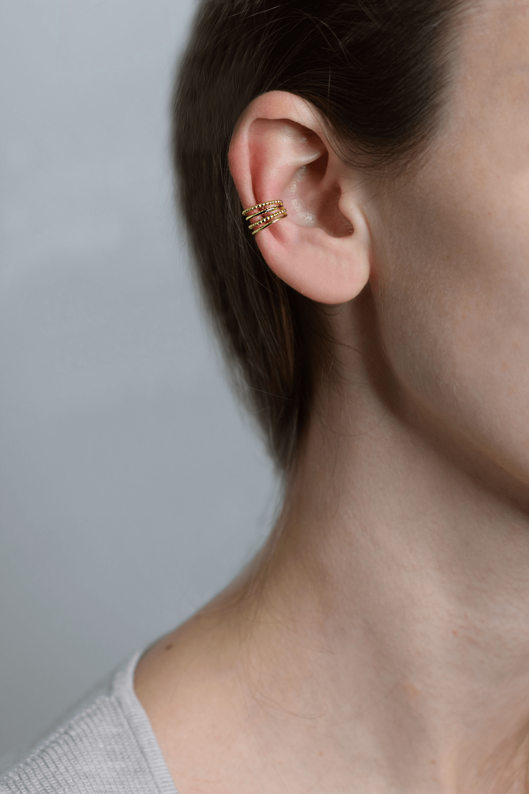 CHUNKY CONCH-GROß EAR CUFF- 925 Sterling Silber Ohrklemme