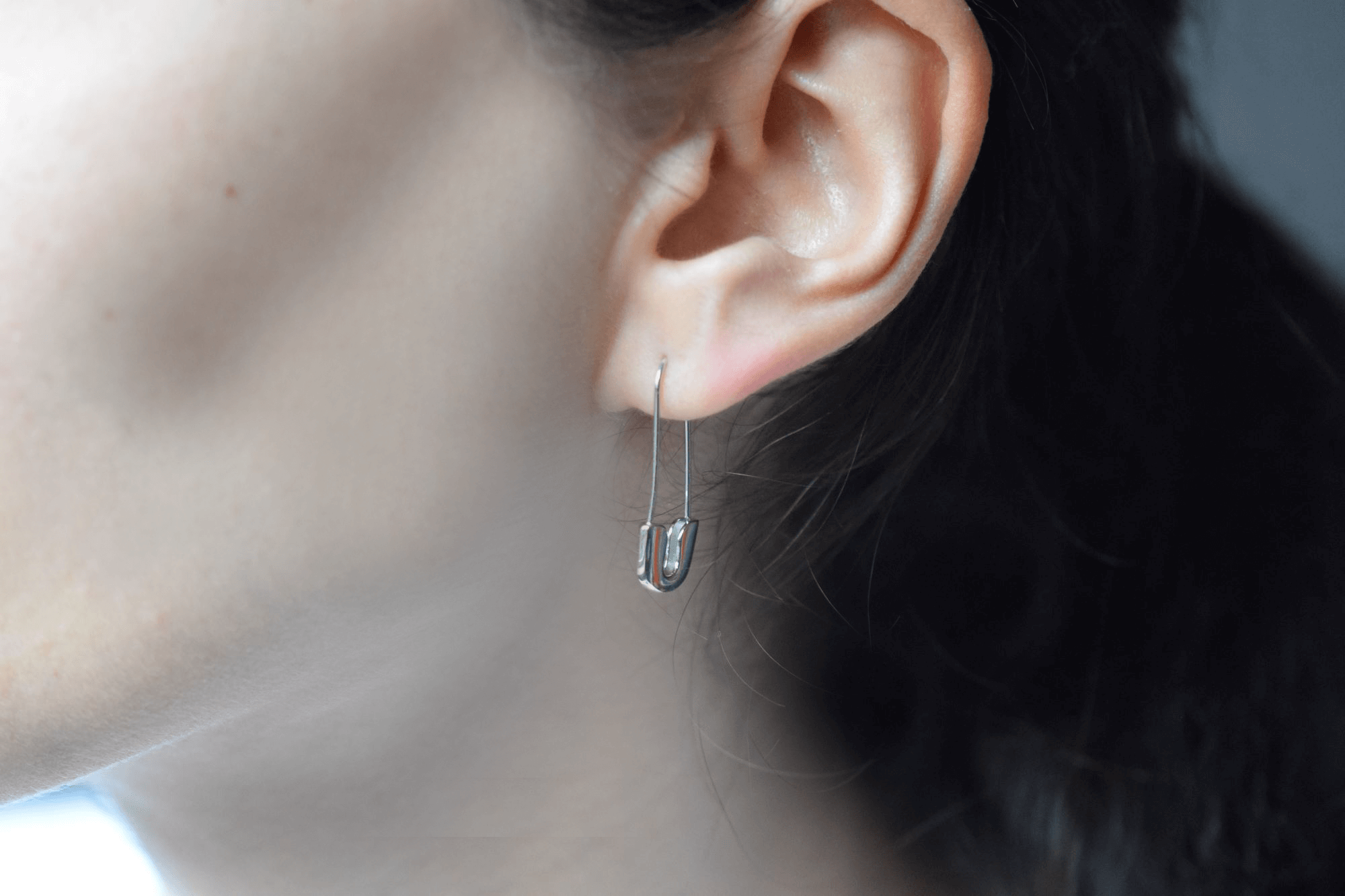 Sicherheitsnadeln ohrringe | 925 Sterling Silber - Vergoldet