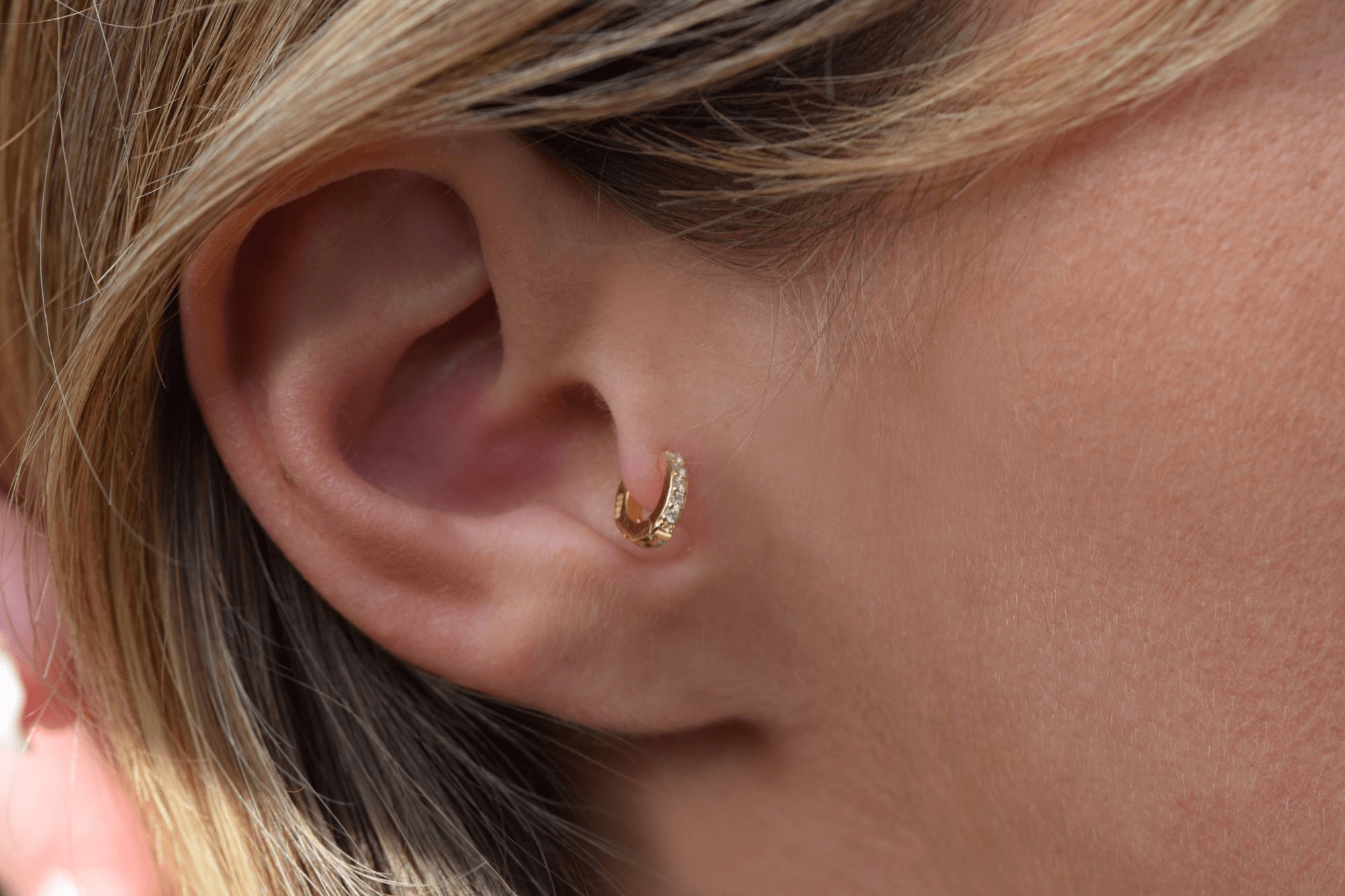 Zierlicher Tragus Ohrring, 925 Sterling Silber Piercing