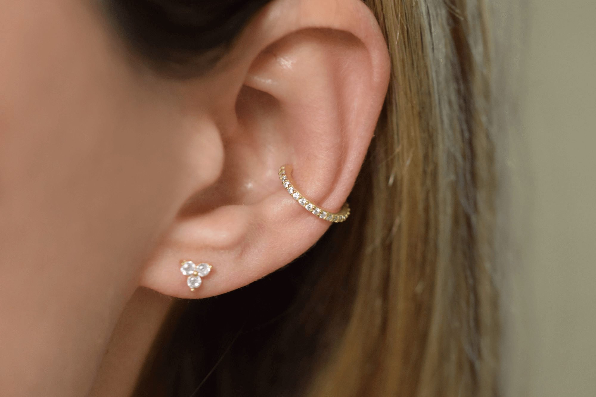 Zirkon Conch Ohrmanschette | Silber Earcuff