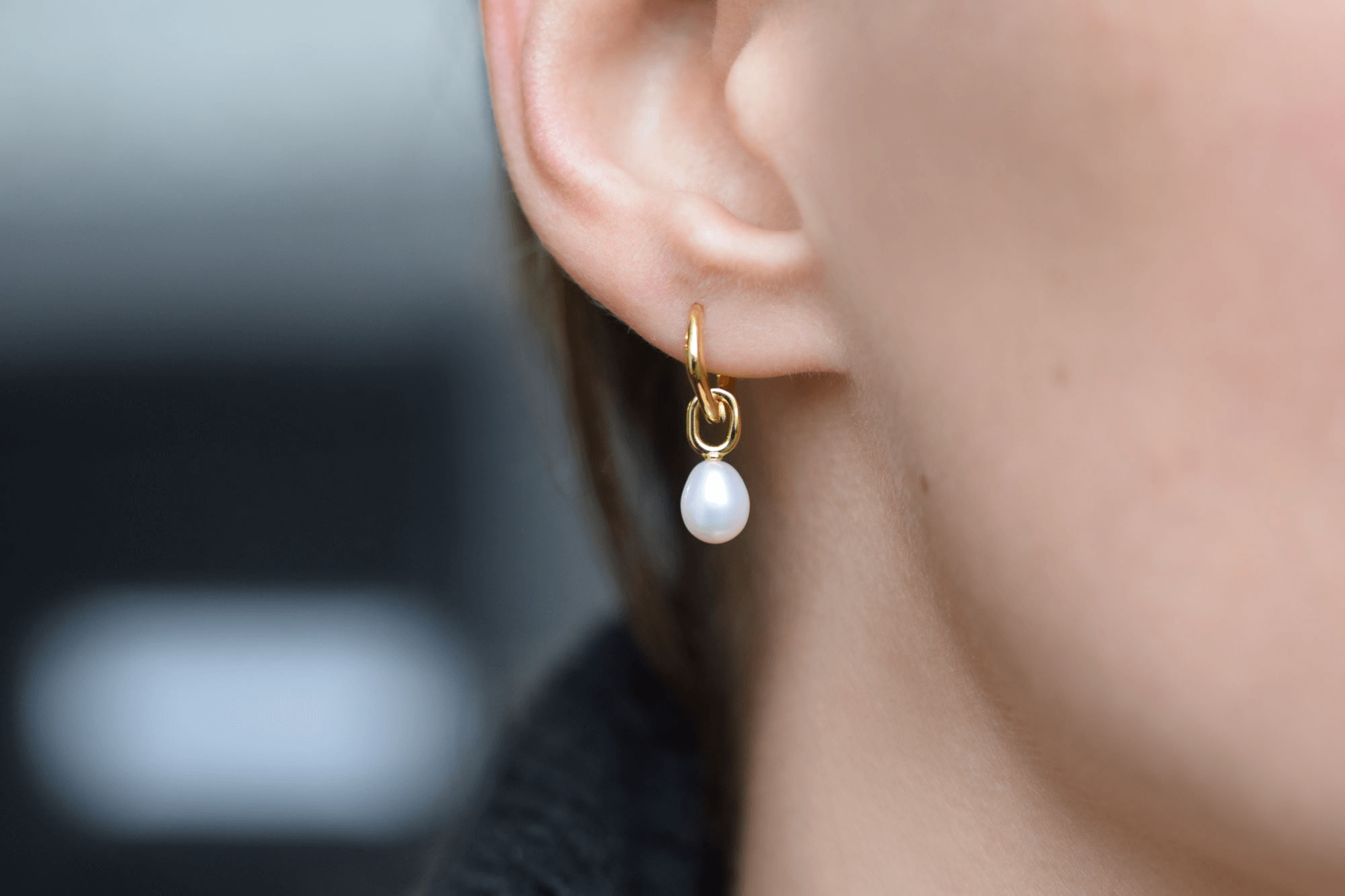 ENTHUSIASM PERLE OHRRINGE | 925 Sterling Silber Creolen