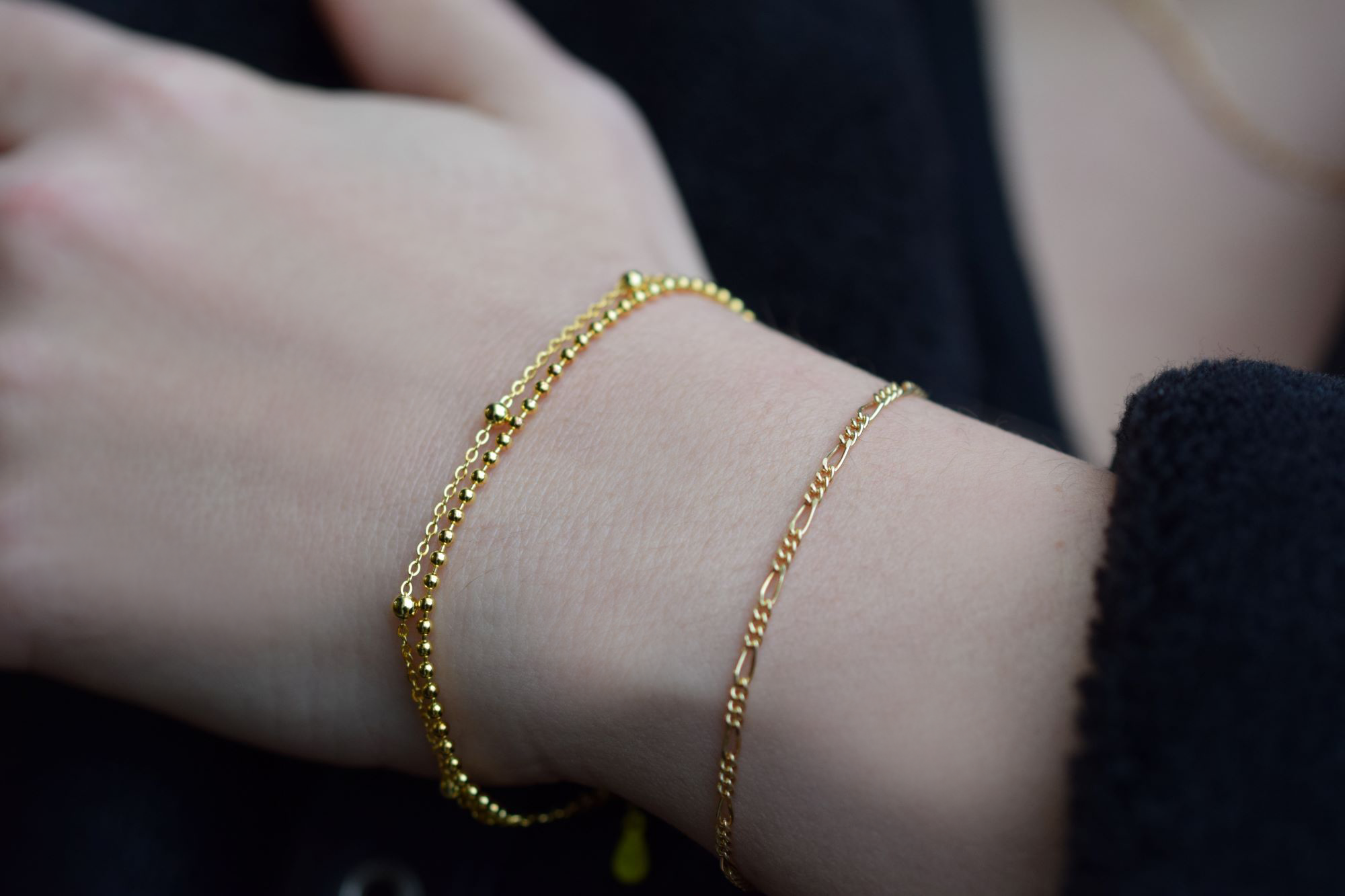 Perlenkettenarmband | Silber Kugel Armband
