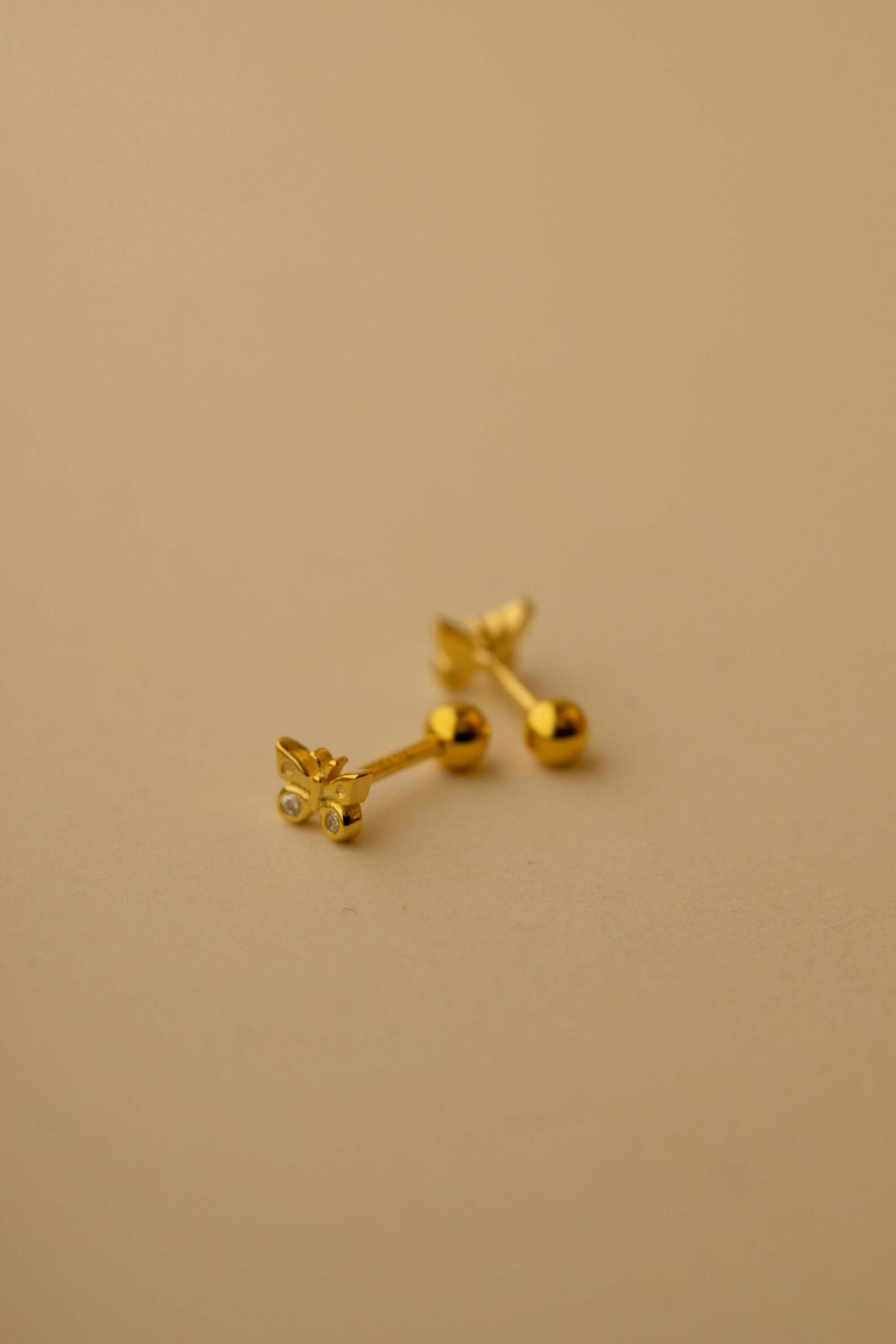 MARIPOSA PIERCING, 925 Sterling Silber ohr lobe Piercing