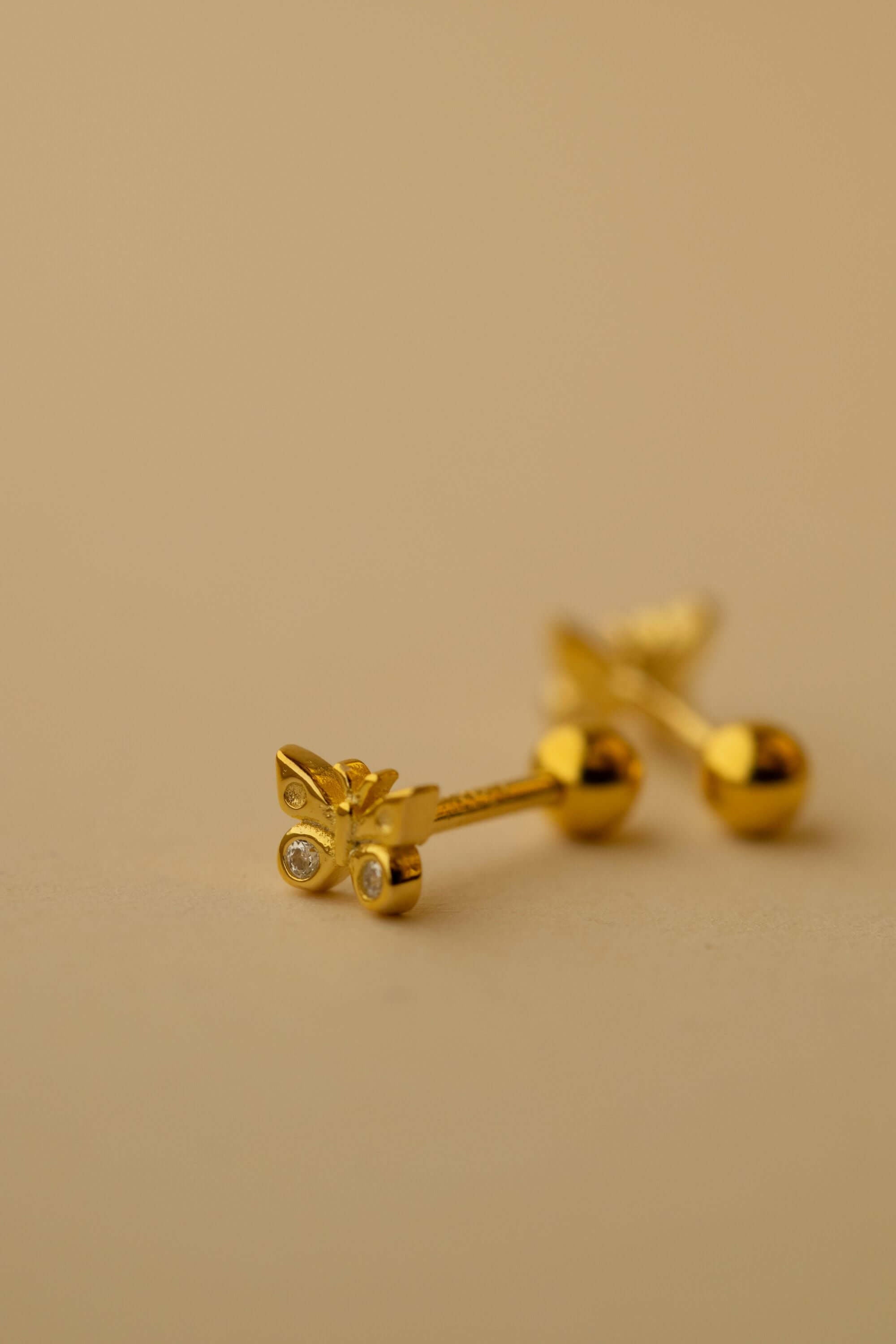 MARIPOSA PIERCING, 925 Sterling Silber ohr lobe Piercing