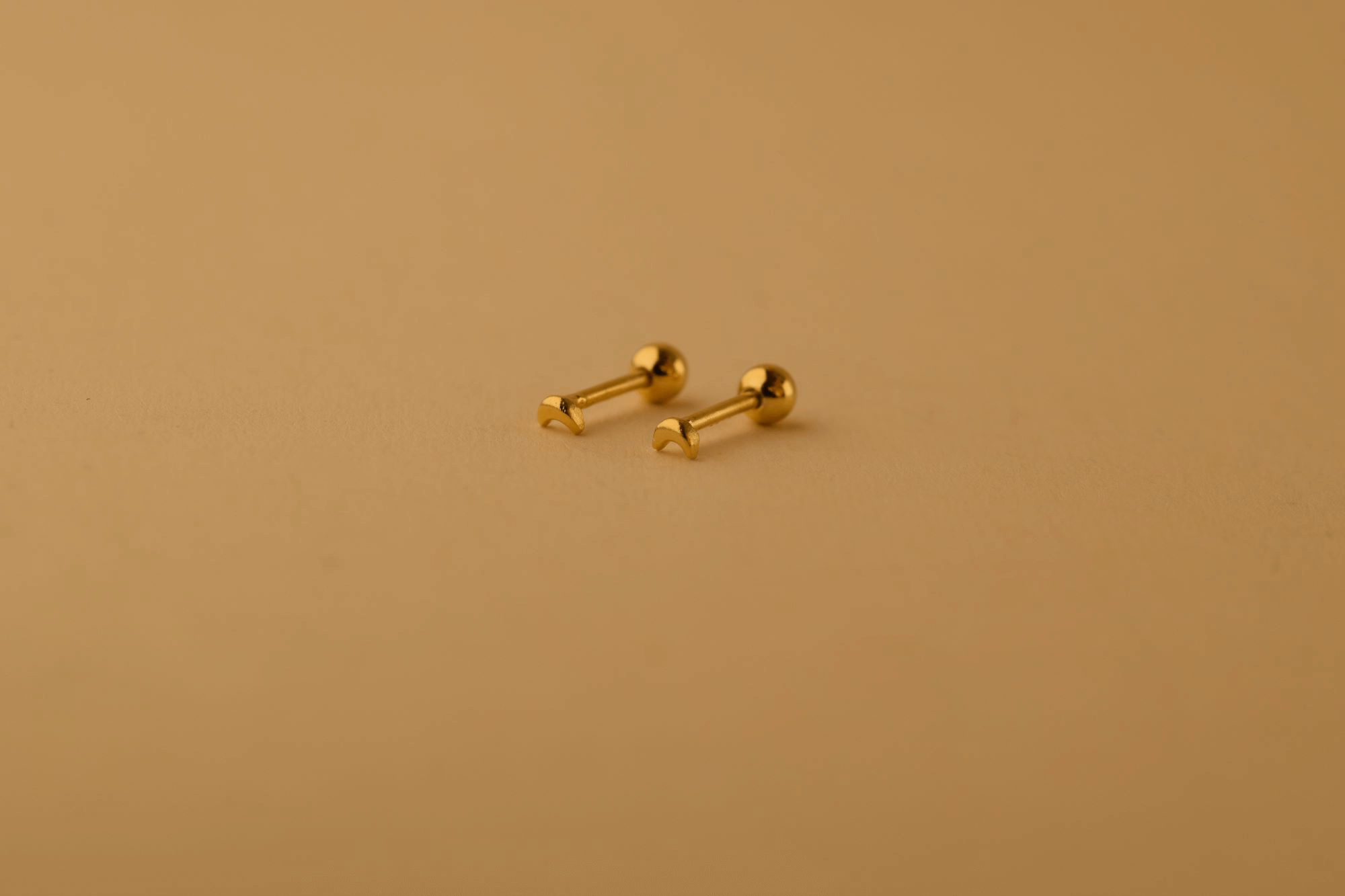 Mini Moon Piercing, 925 Sterling Silber Piercing