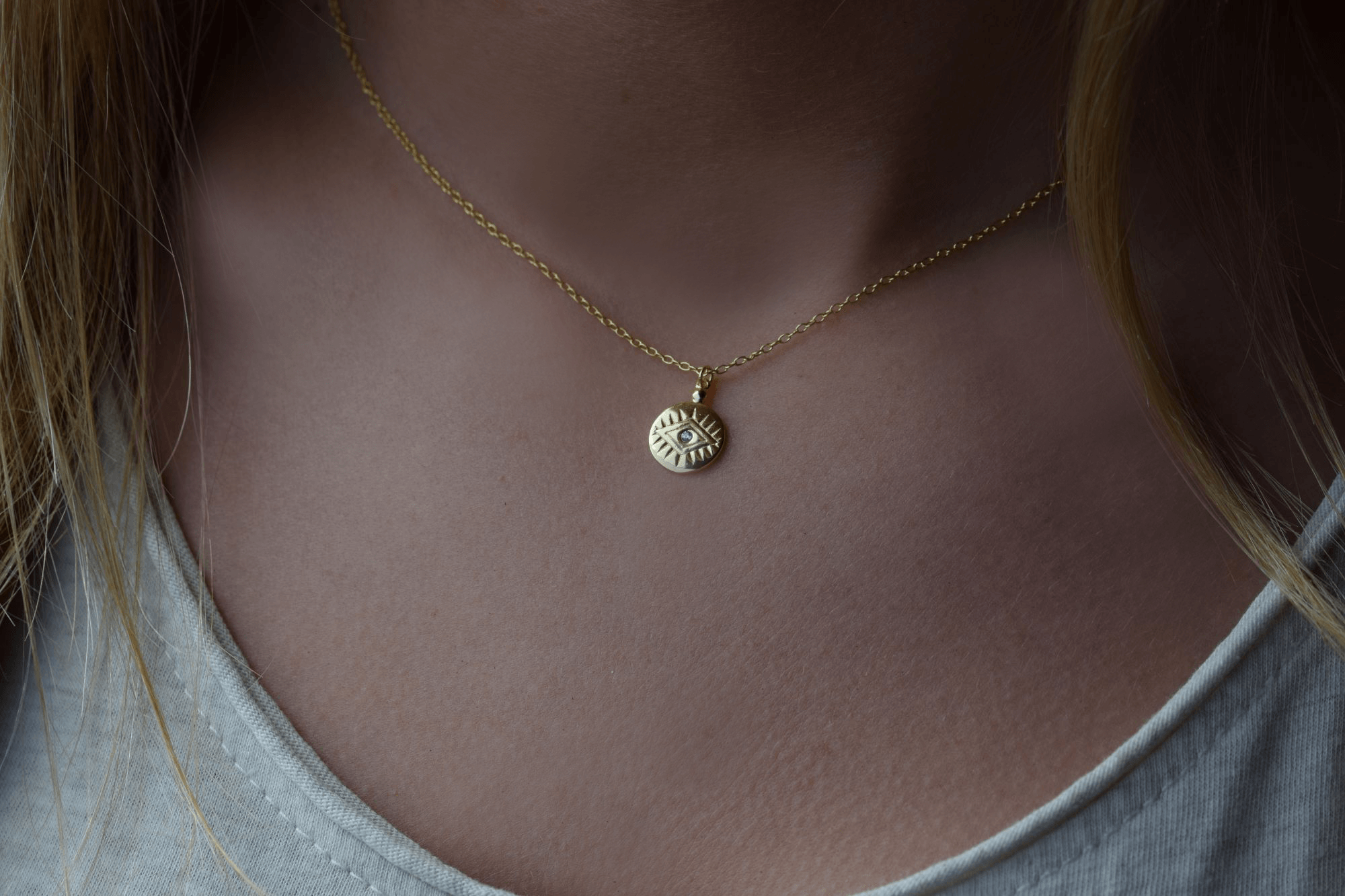 Evil Eye Münzen Kette | 925 Sterling Silber Halskette