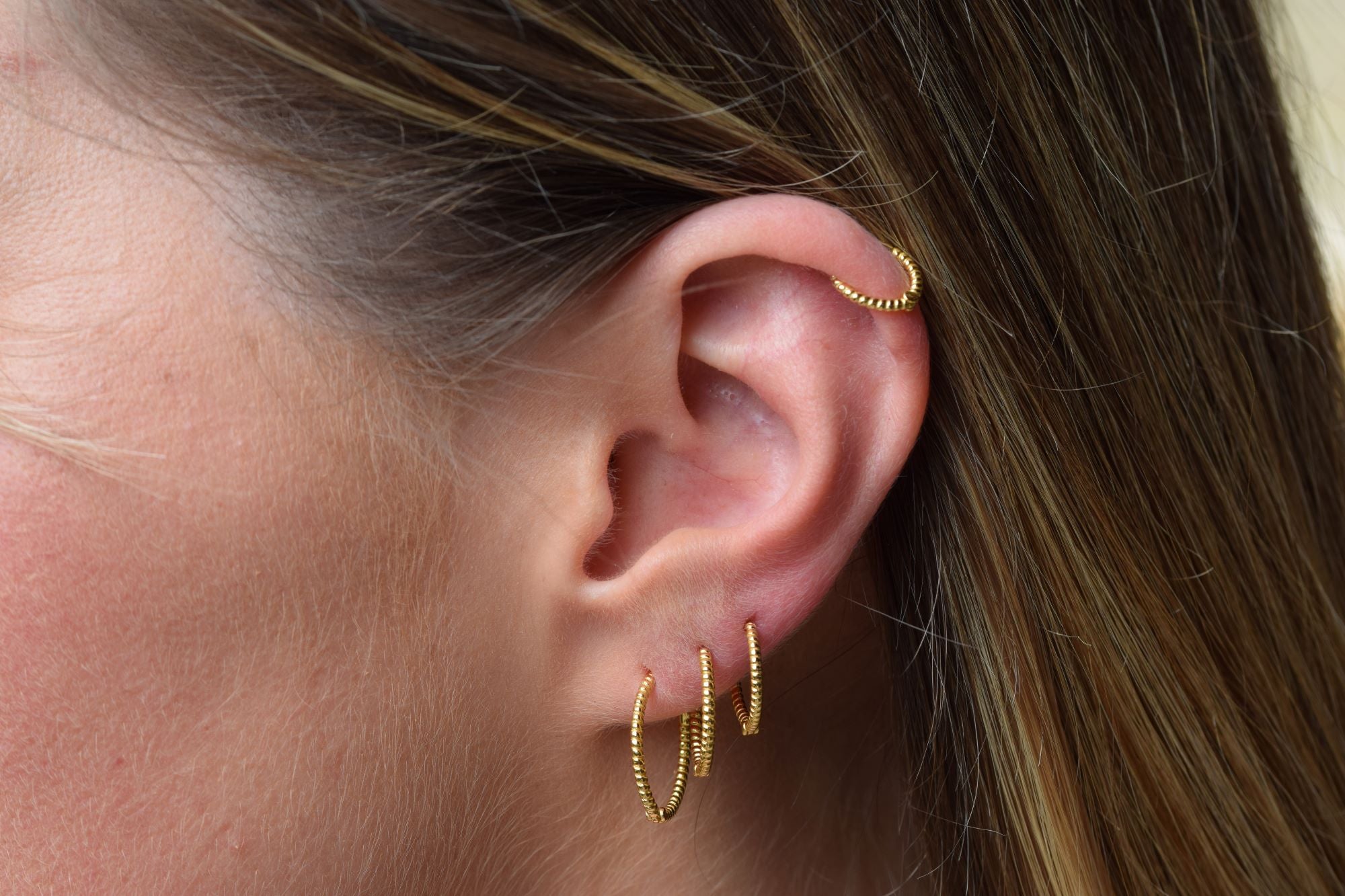 Verdrehte Hoop | 925er Silber Creolen