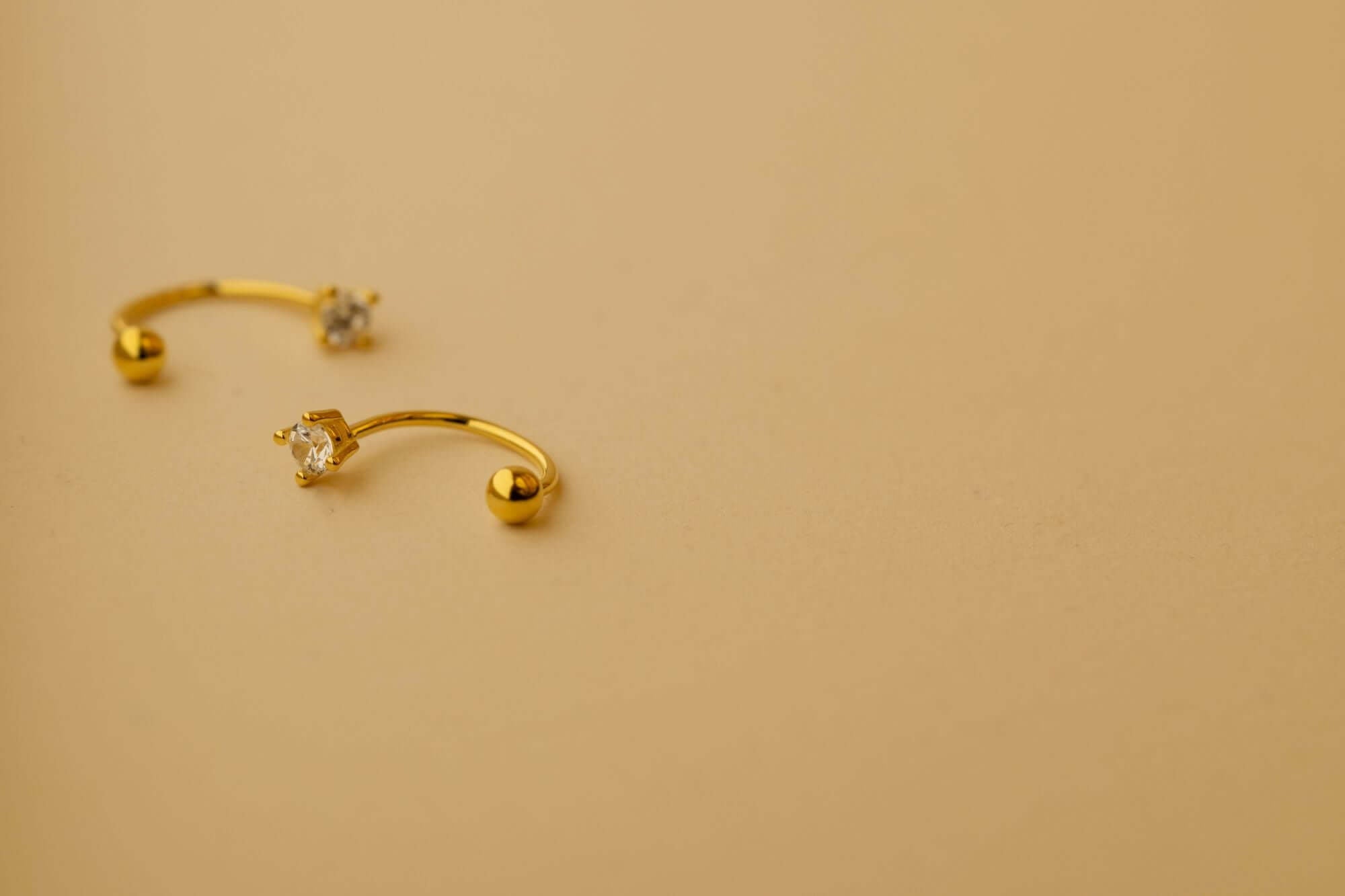 Shiny Lobe Piercing | 925 Sterling Silber Ohr Piercing