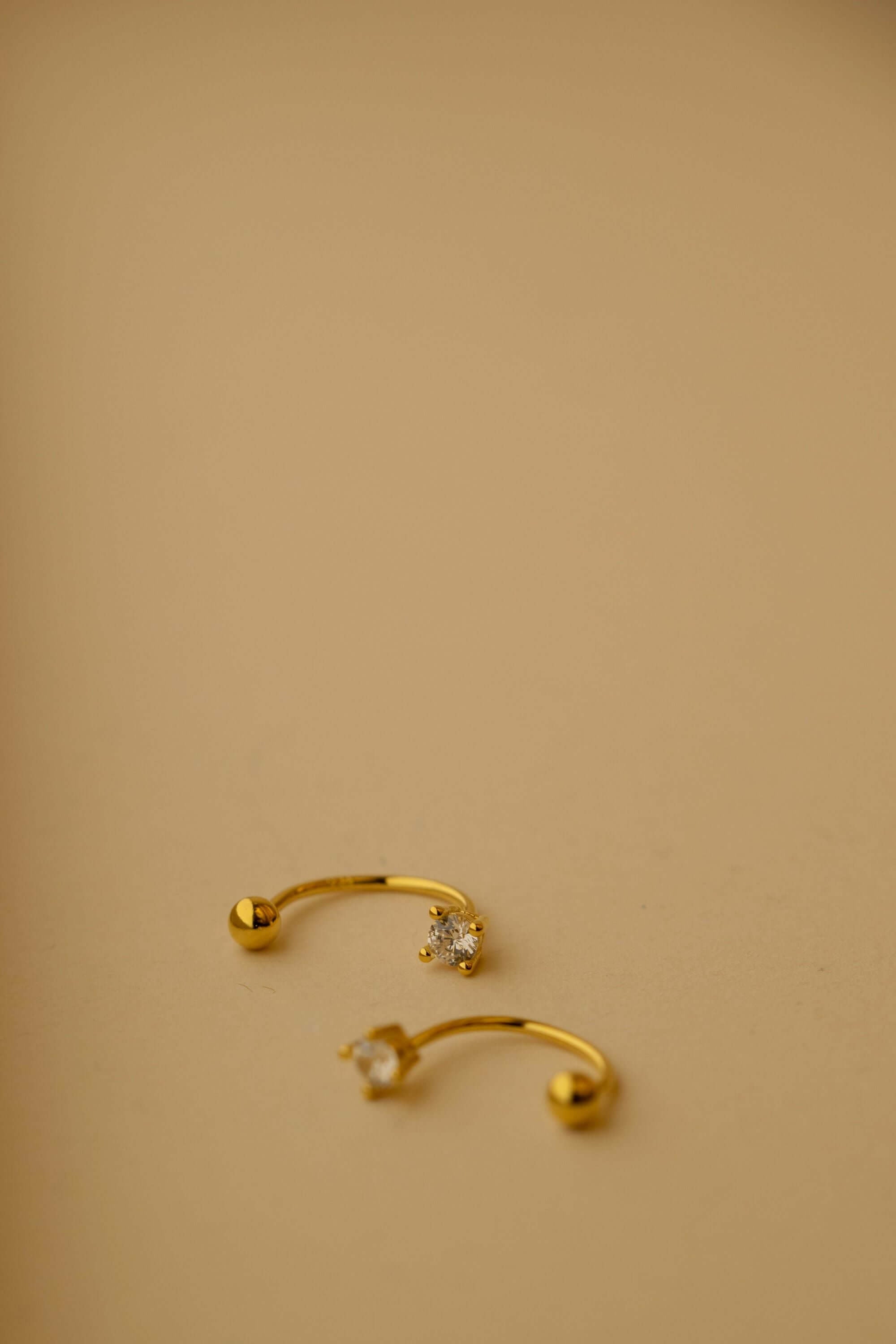 Shiny Lobe Piercing | 925 Sterling Silber Ohr Piercing