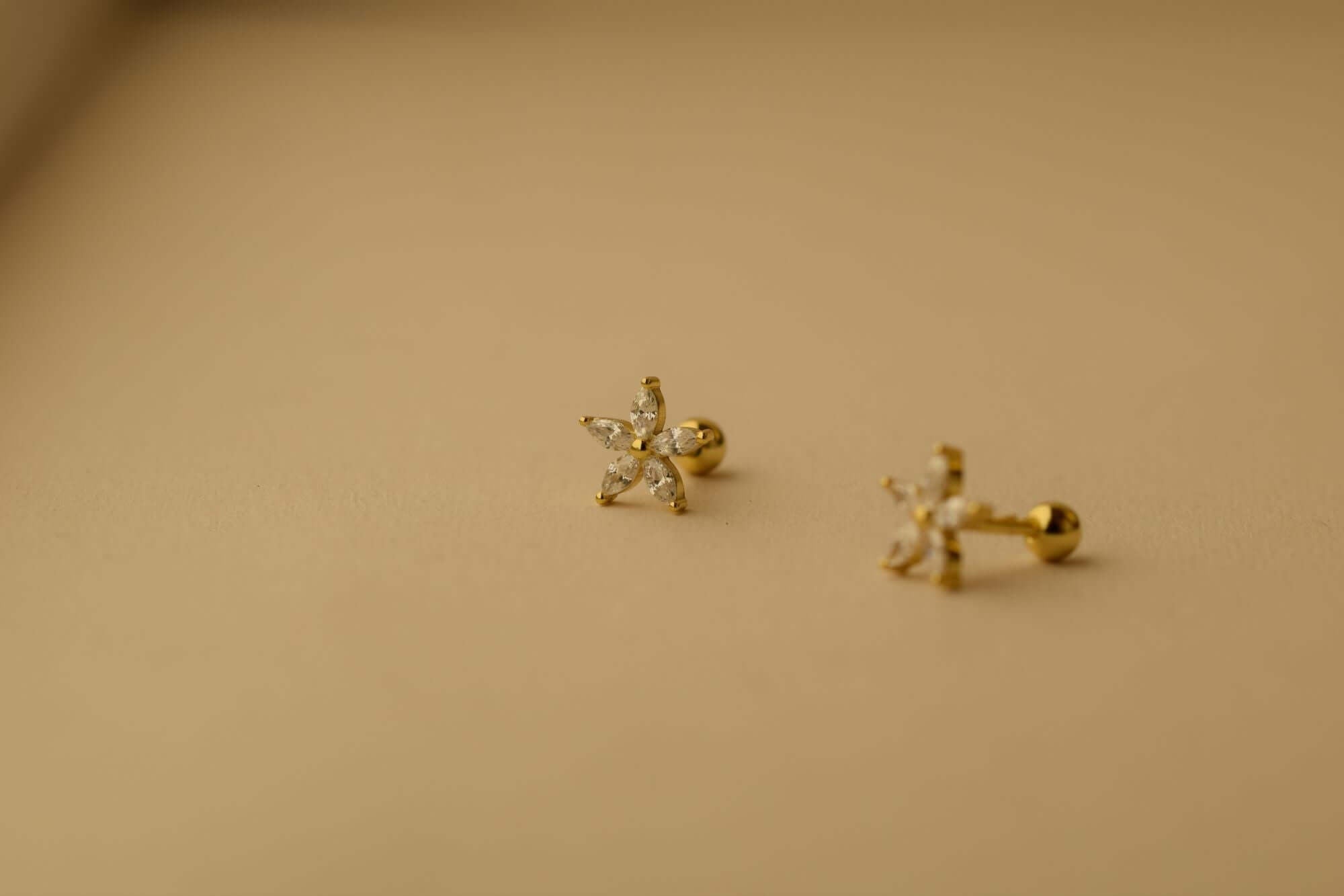 Stern Shine Piercing | 925 Sterling Silber Helix Piercing