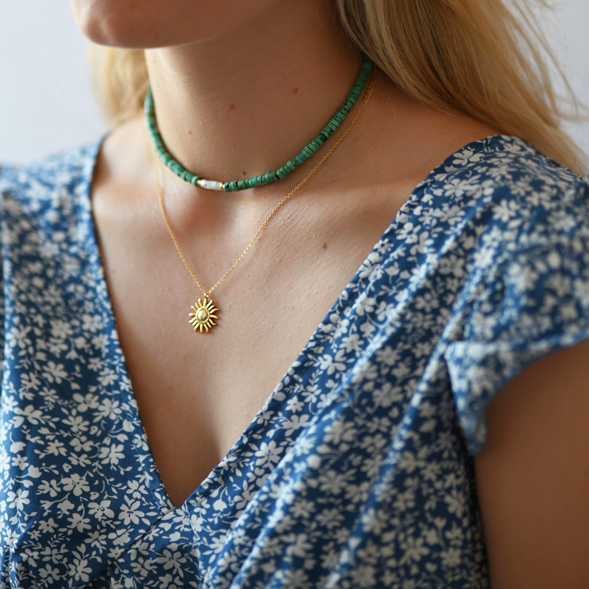 Kette Sonne | 925 Sterling Silber Halskette