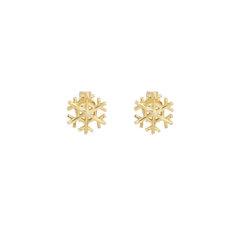 Schneeflocke Ohrringe | 925 Sterling Silber Ohrstecker
