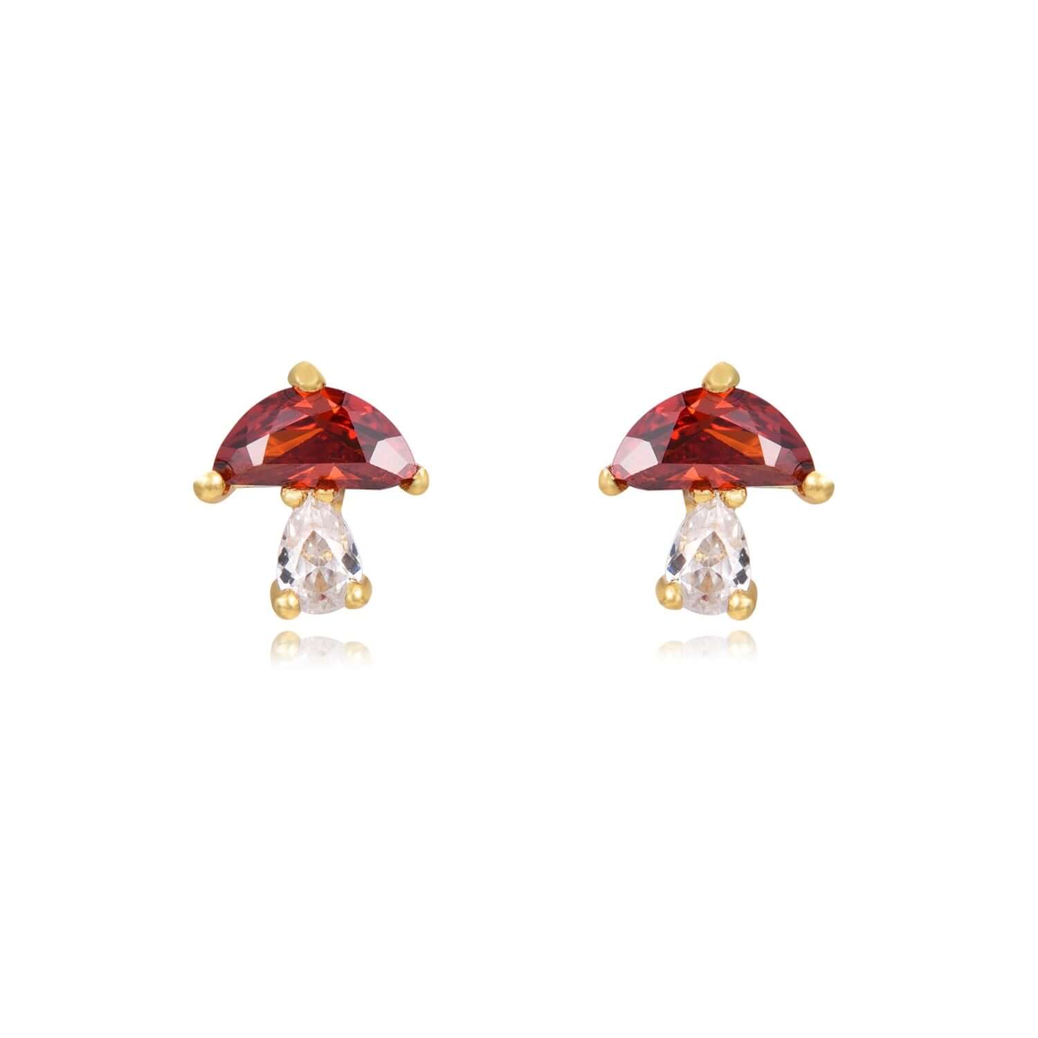 Ohrringe pilze | 925 Sterling Silber Ohrstecker