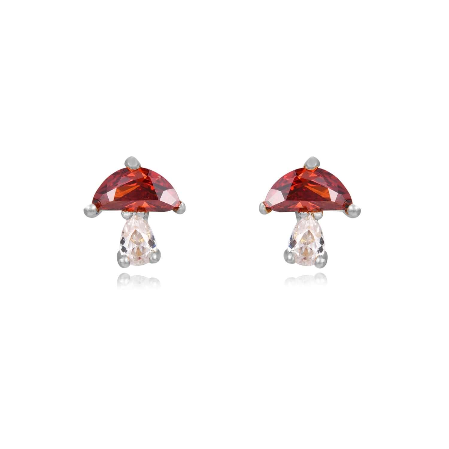 Ohrringe pilze | 925 Sterling Silber Ohrstecker