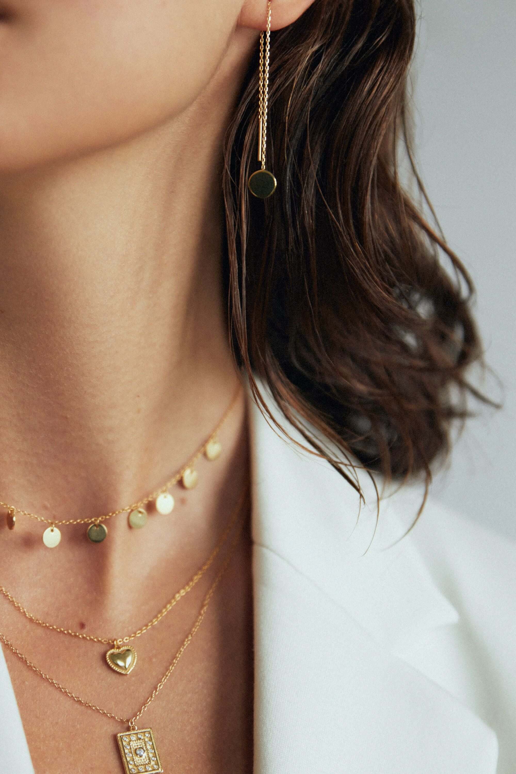 Herz medaillon gold | 925 er Silber kette mit Anhänger