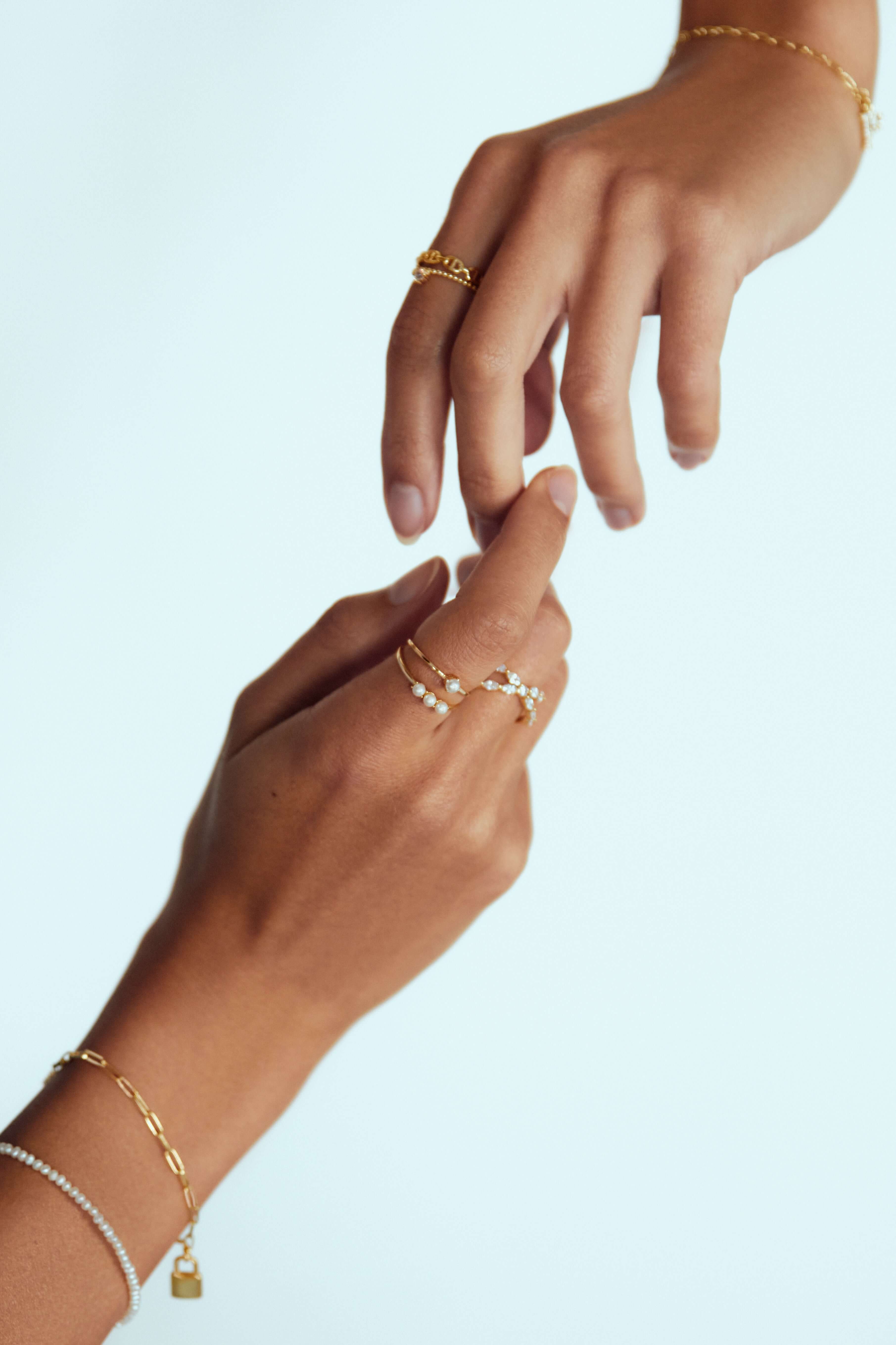 PERLENARMBAND | 925er Silber Perlenarmband Damen