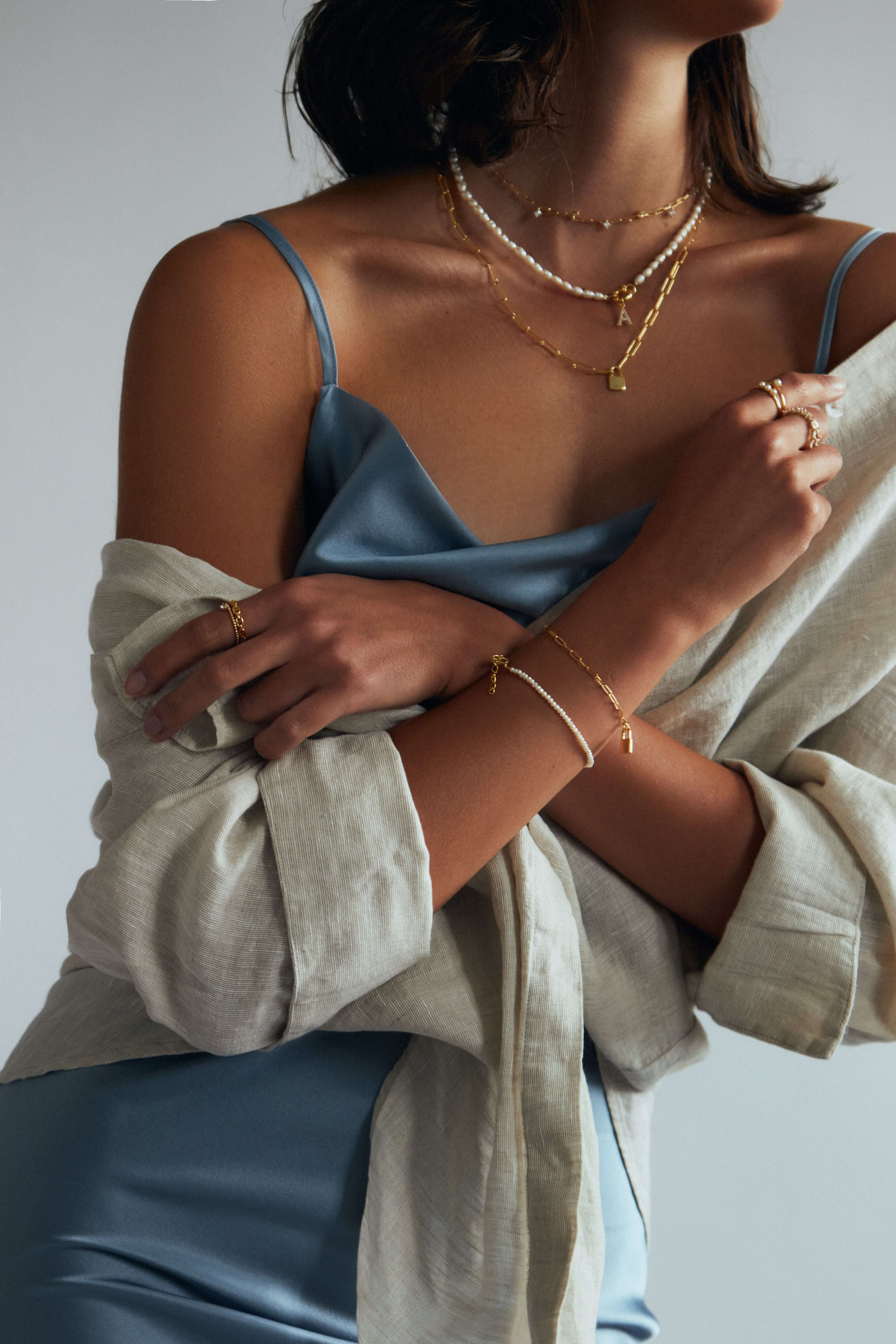 Perlenkette | Bushstabenperlen Kette Damen