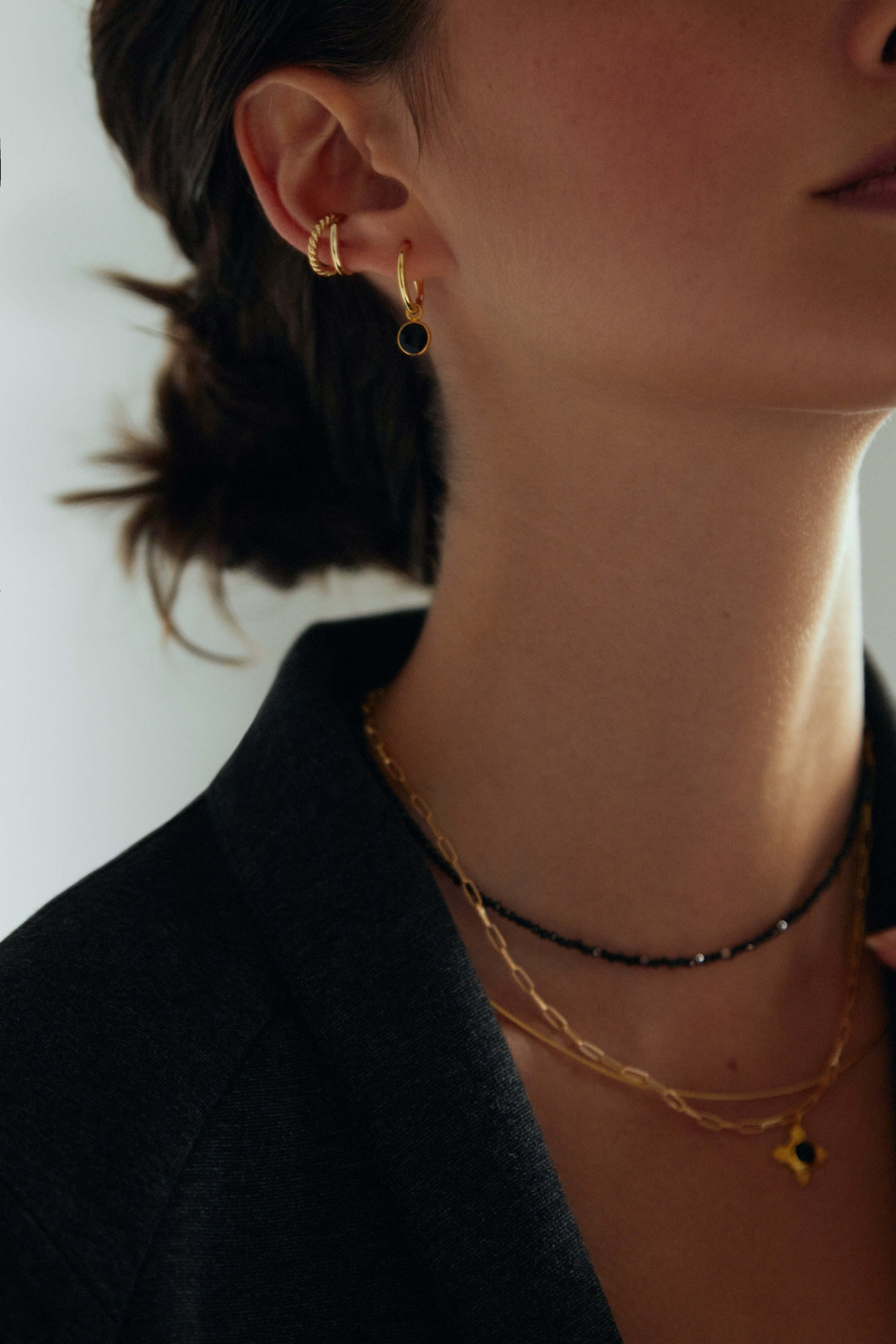 URBAN Twisted Earcuff, 925 Sterling Silber Ohrklemme