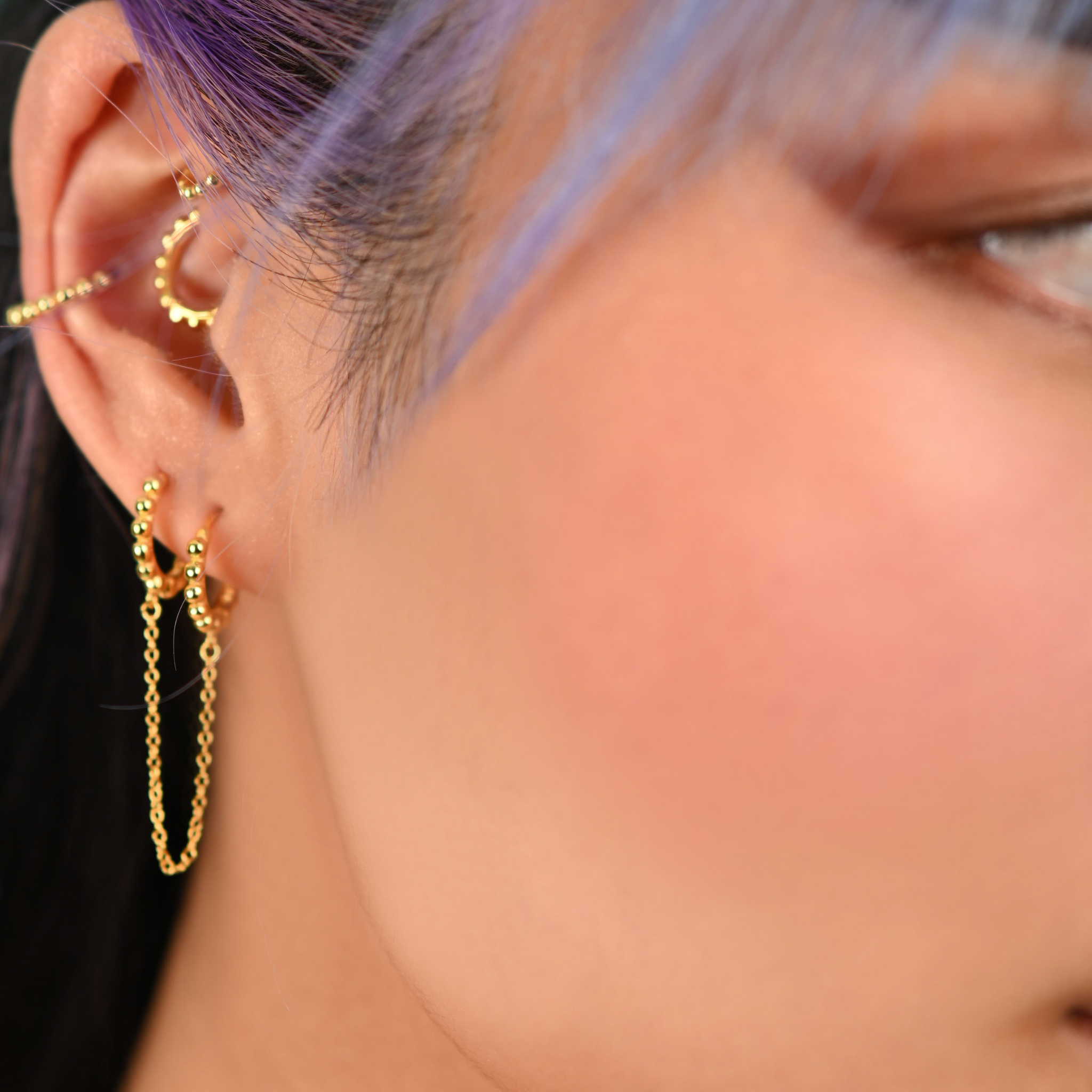 Sphere Chic Chain Hoop Creolen - Lobe