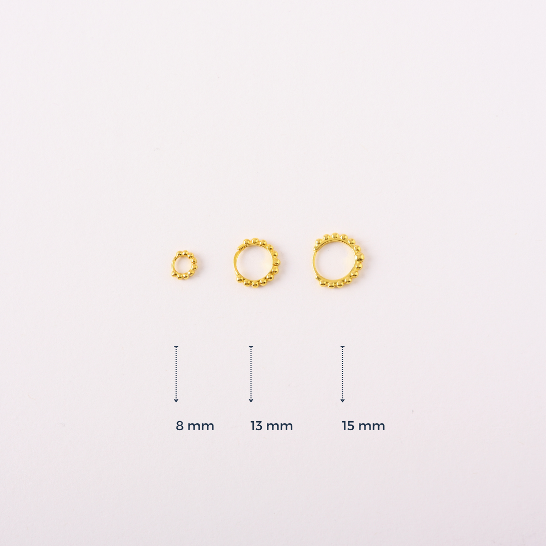 Sphere Chic Creolen | Vielseitiges 925 Sterling Silber Ohrpiercing